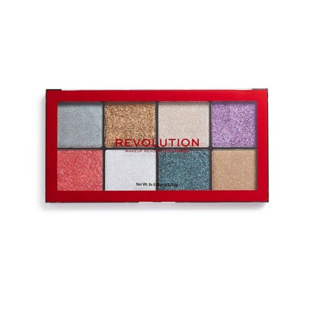 MAKE UP REVOLUTION Lidschatten Revolution Possessed Glitter Palette Make-Up Palette 8 x 1.6g