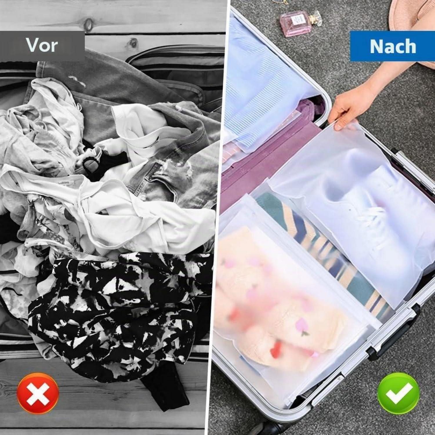 LuxusKollektion Kleidersack Kleiderbeutel 25 Stück Lunza 1 (25 St) – Bild 4 von 5
