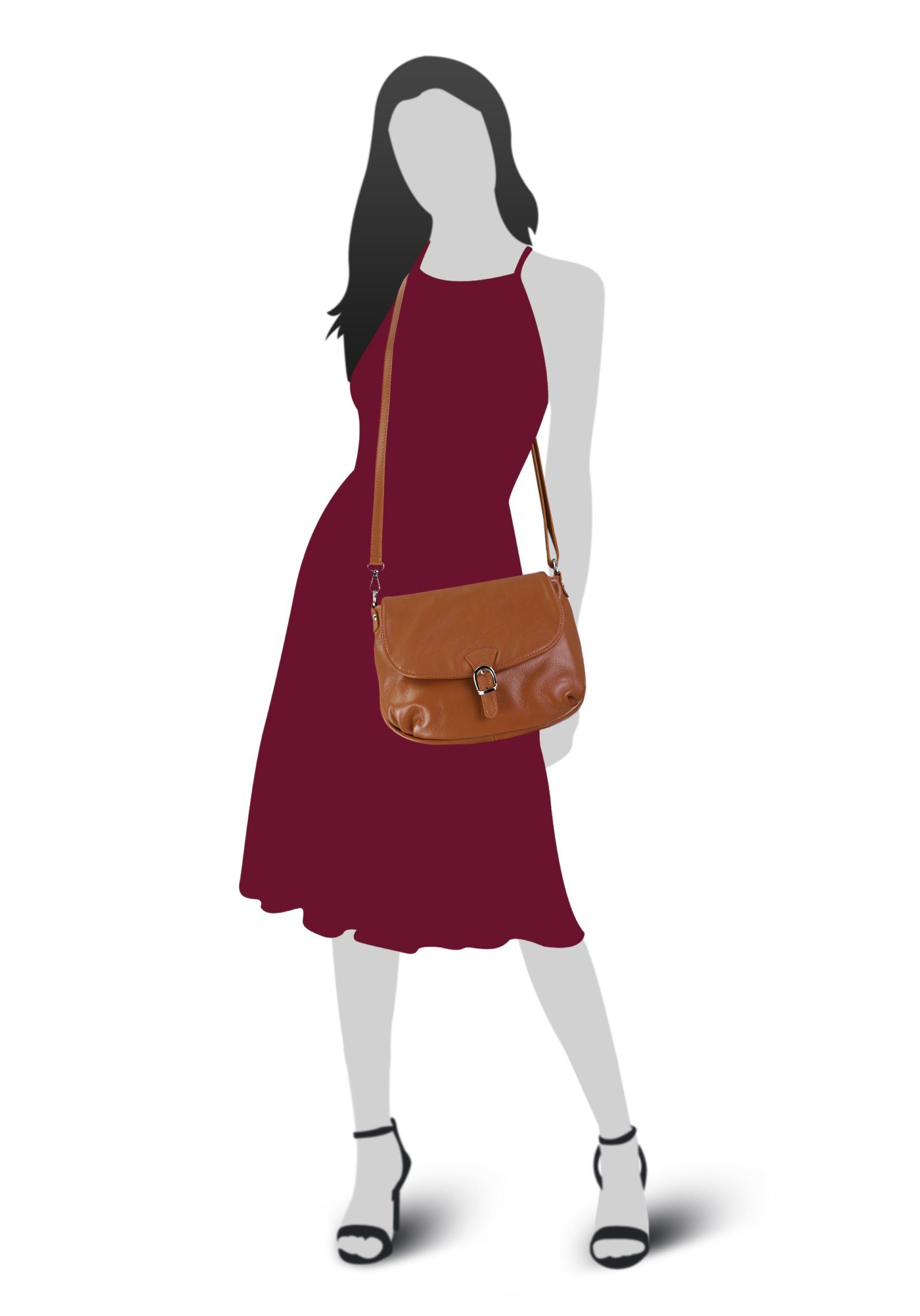 Samantha Look Umhängetasche, echt Leder, Made günstig online kaufen
