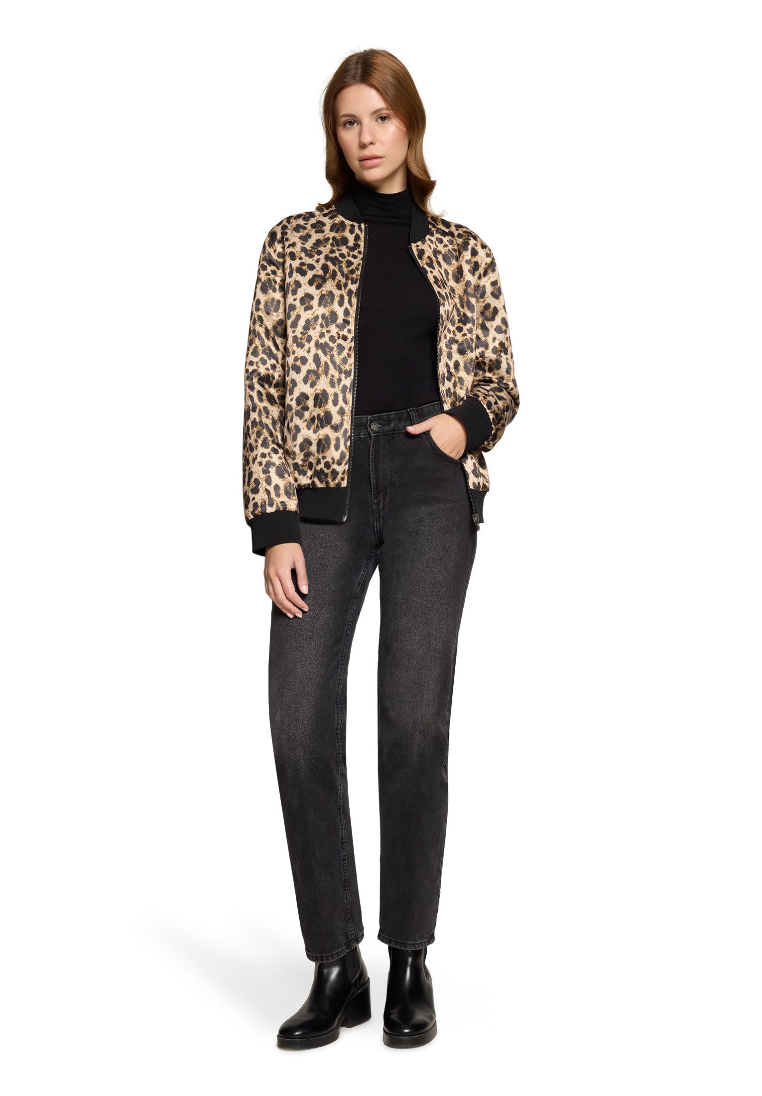 Amber & June Blouson Damen mit Stehkragen