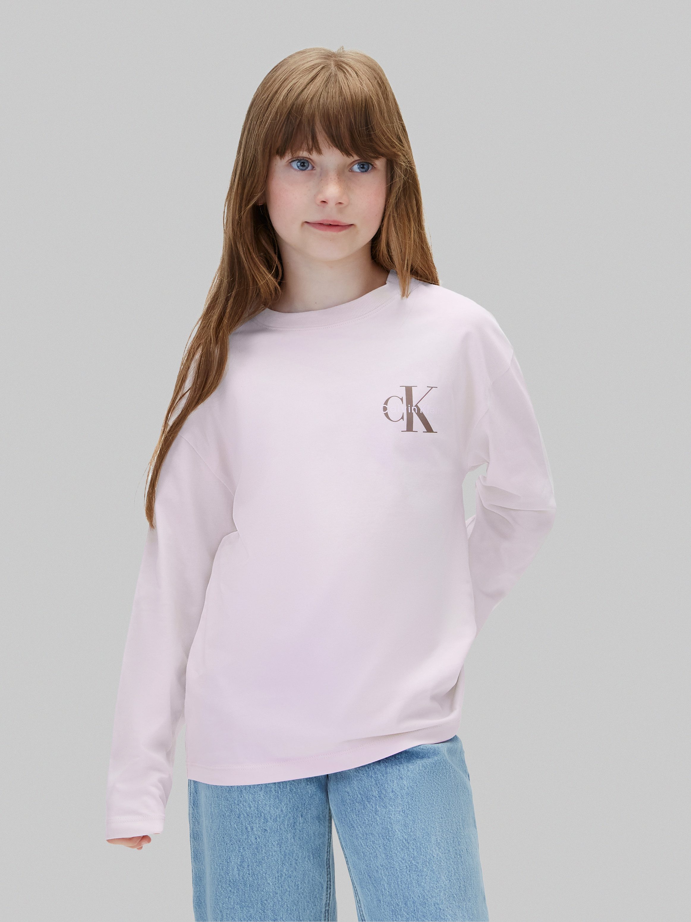 Calvin Klein Jeans Langarmshirt SMALL CHEST MONOLOGO LS T-SHIRT Regular fit mit Logoschriftzug