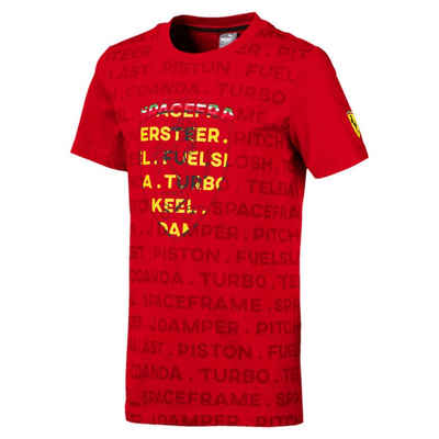 T-Shirt Ferrari Kinder T-Shirts, SF kids Big Shield Tee Rosso Corsa Puma Kinder Tee