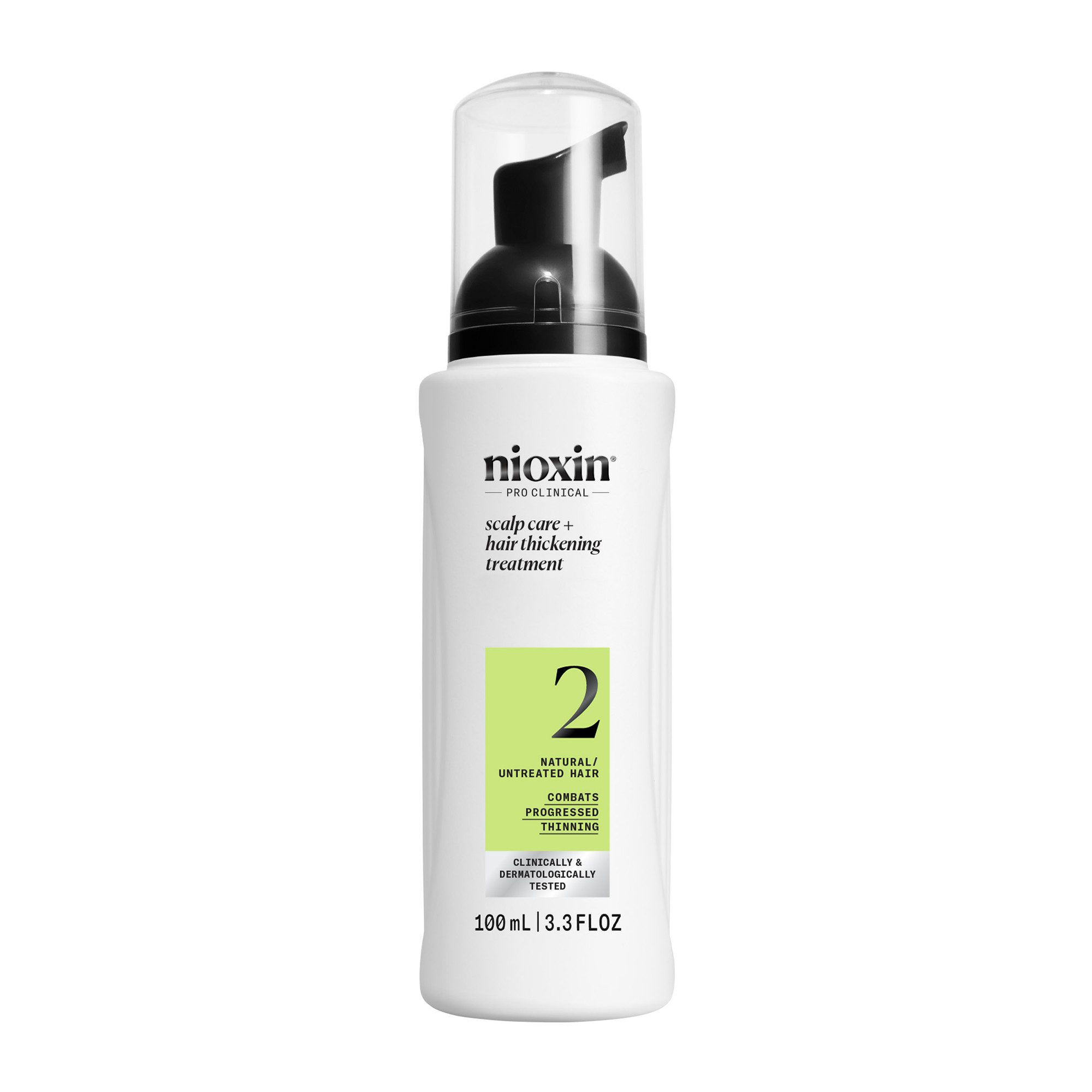 Nioxin Kopfhaut-Pflegelotion System 2 Leave-on Treatment, mehr Volumen, schützt vor Haarbruch, voller wirkendes Haar
