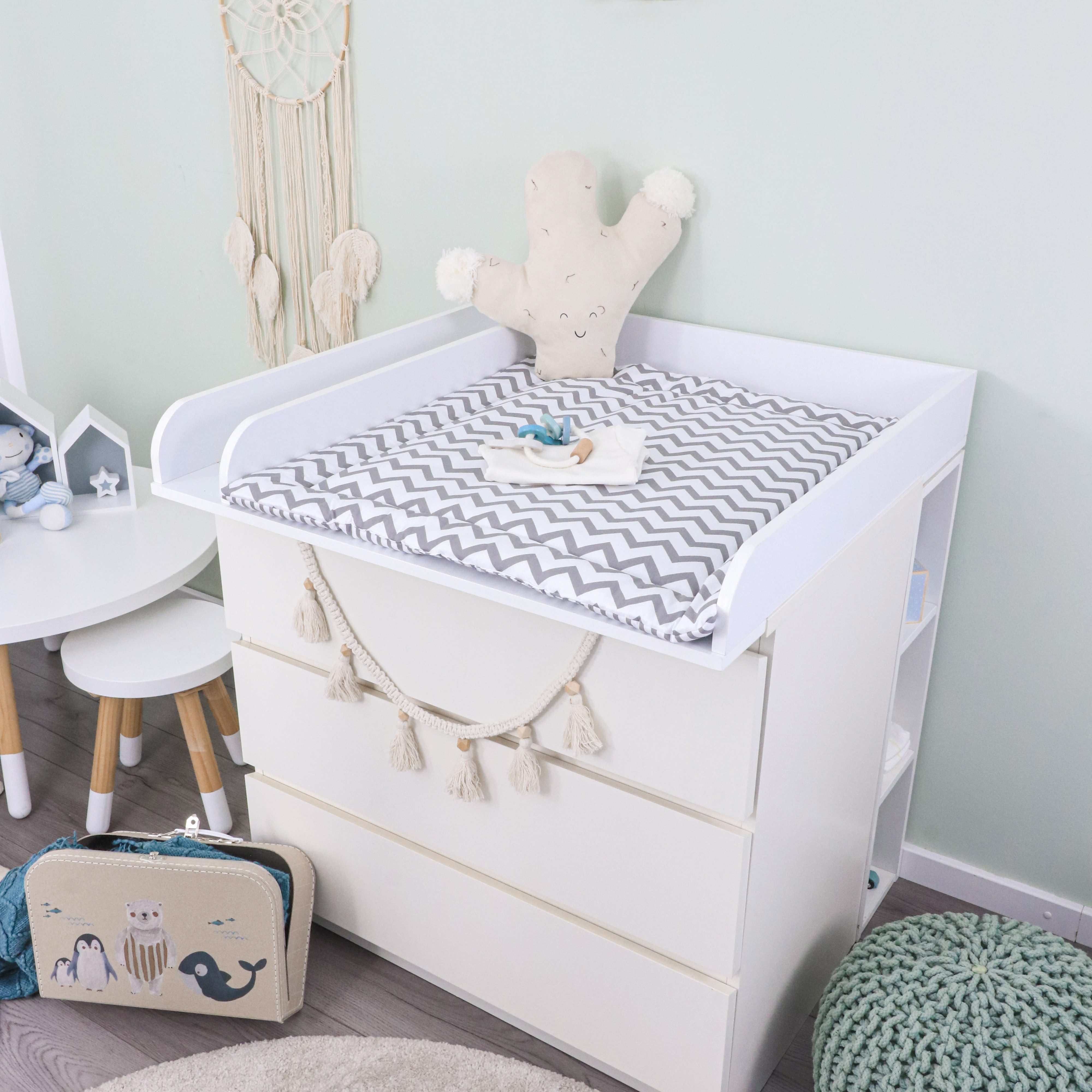 Puckdaddy GmbH Wickelaufsatz Peer (80x11x78cm) für IKEA Malm Kommoden, Wick günstig online kaufen