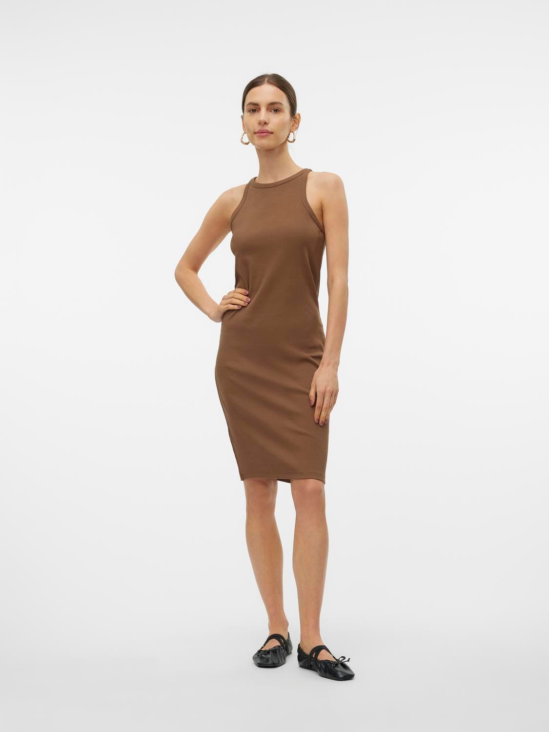 Vero Moda Shirtkleid Kurzes Rundhals Ärmellos günstig online kaufen