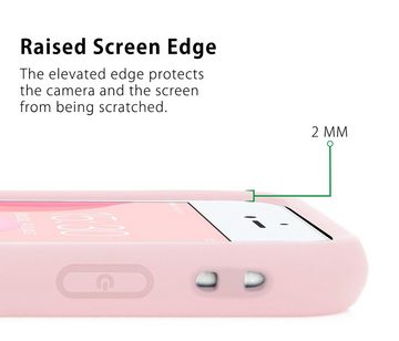 MyGadget Handyhülle Silikon Case Schutzhülle Kratzfeste Silikonhülle, Hell Rosa