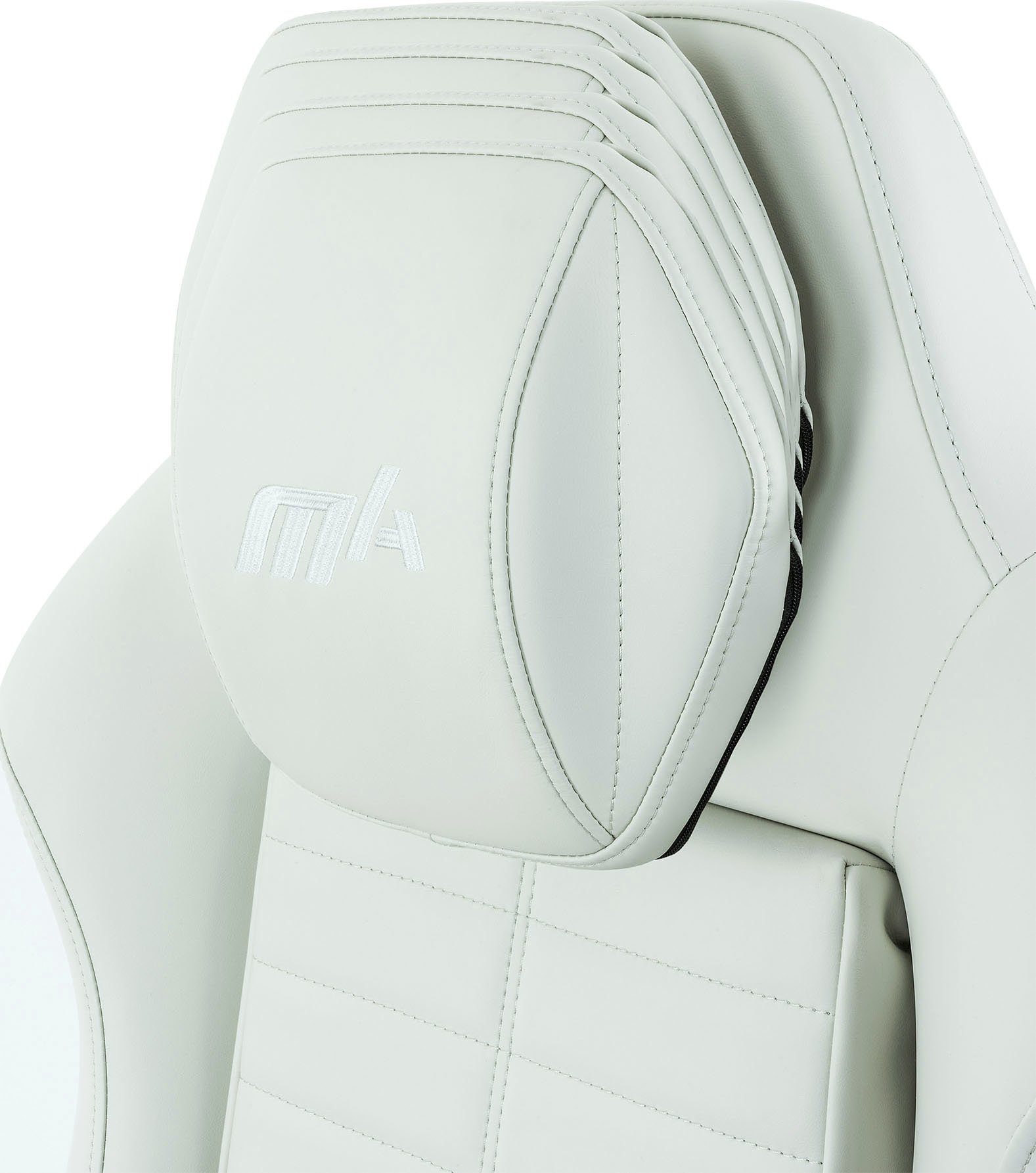 DXRacer White PU Gaming-Stuhl Leather Master