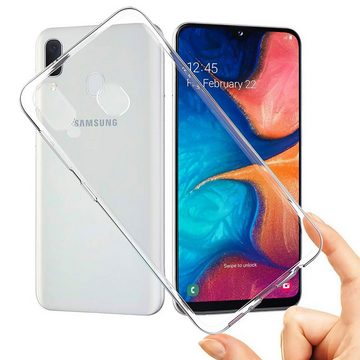 CoolGadget Handyhülle Transparent Ultra Slim Case für Samsung Galaxy A20e 5,8 Zoll, Silikon Hülle Dünne Schutzhülle für Samsung A20e Hülle