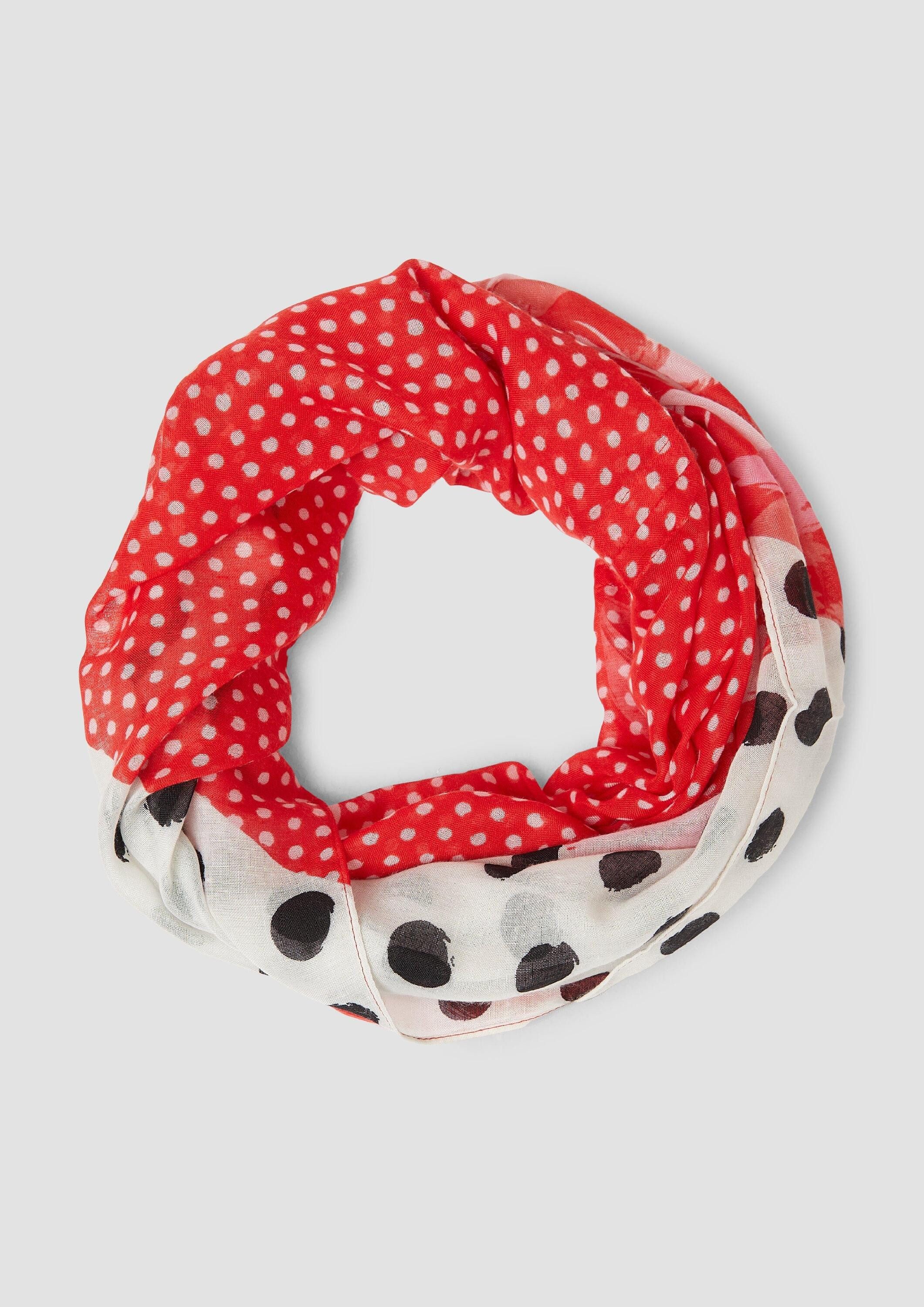 s.Oliver Loop Snood, Gemusterter Snood mit Pünktchen