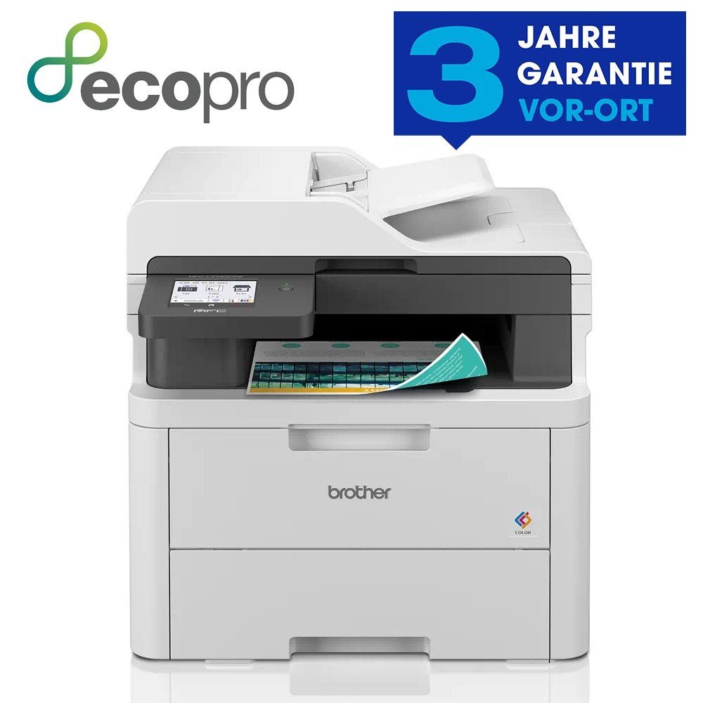 Brother MFC-L3740CDW 4-in-1 Farb-Multifunktionsgerät mit Multifunktionsdrucker, (WLAN (WiFi)