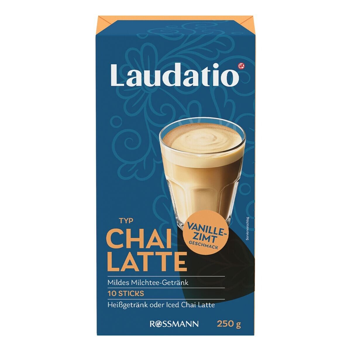 LAUDATIO Tee Chai Latte - Vanille-Zimt, Milchtee-Getränk, 10x 25 g Getränkepulversticks