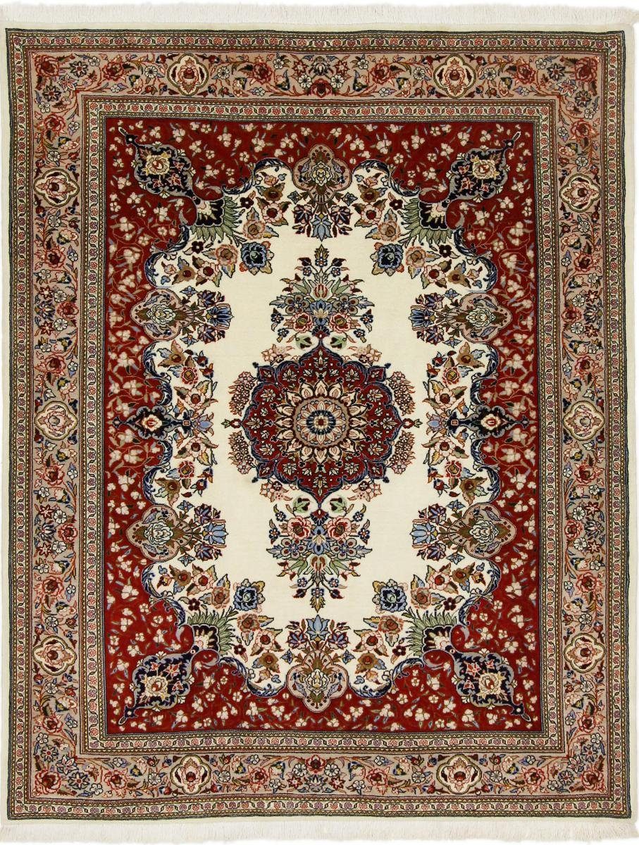 Orientteppich Mashhad Khorasan 181x225 Handgeknüpfter Orientteppich / Perserteppich, Nain Trading, rechteckig, Höhe: 12 mm | Kurzflor-Teppiche