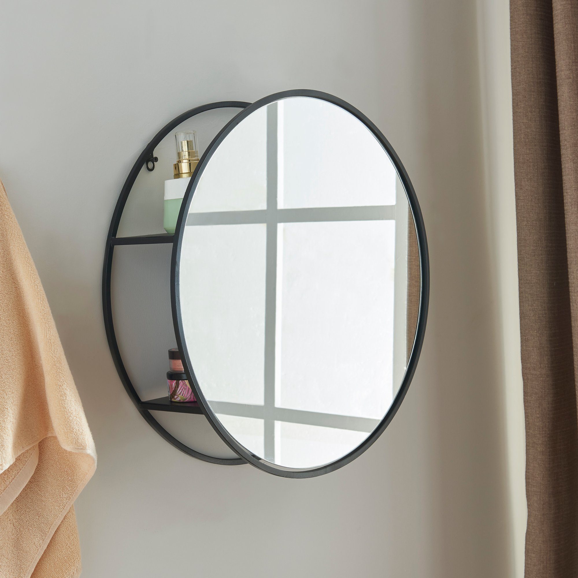 en.casa Wandspiegel, »Sunne« mit Regal hinten günstig online kaufen
