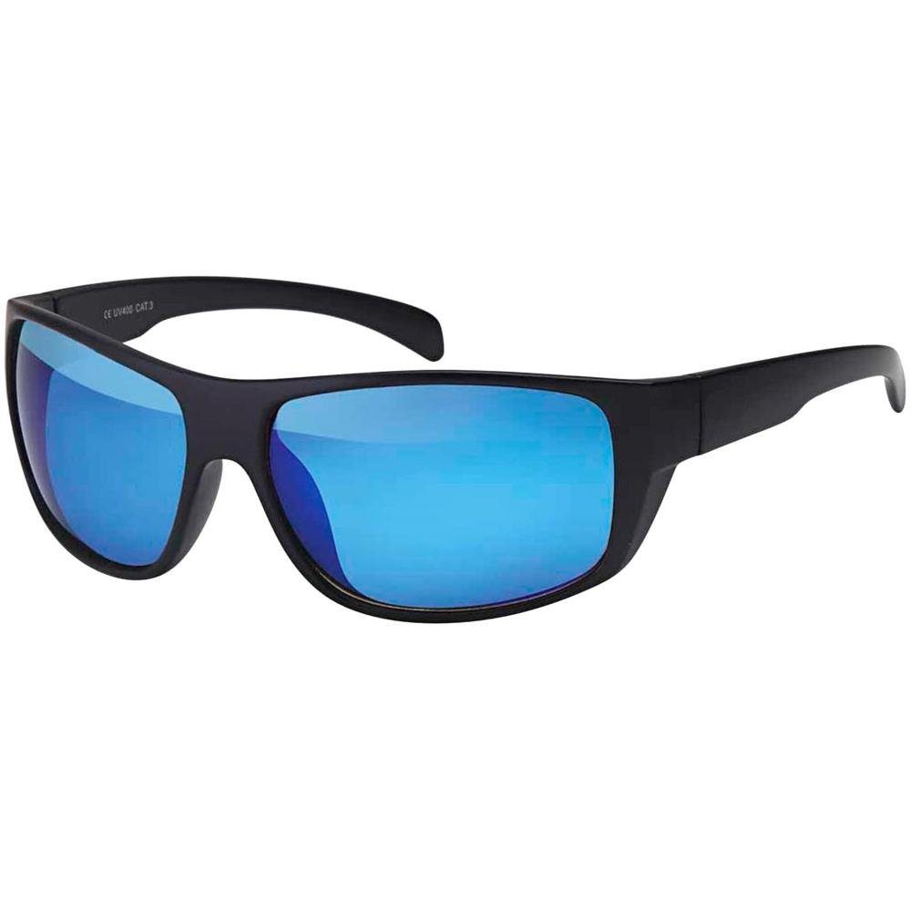 (1-St) Sonnenbrille Blau Sonnenbrille BEZLIT Sportliche Linsen schwarzen mit Eyewear