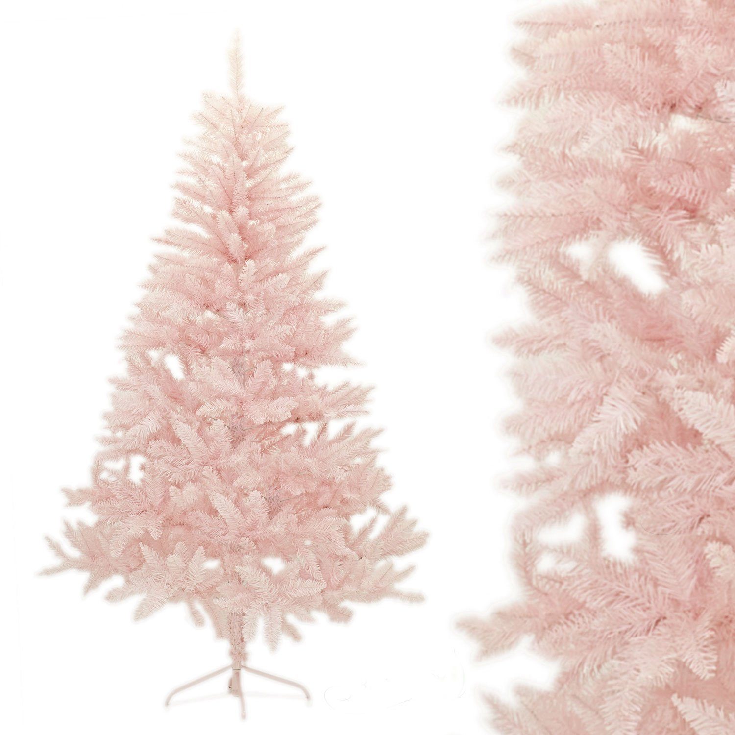 Creativery Künstlicher Weihnachtsbaum, Tannenbaum künstlich 180cm, rosa