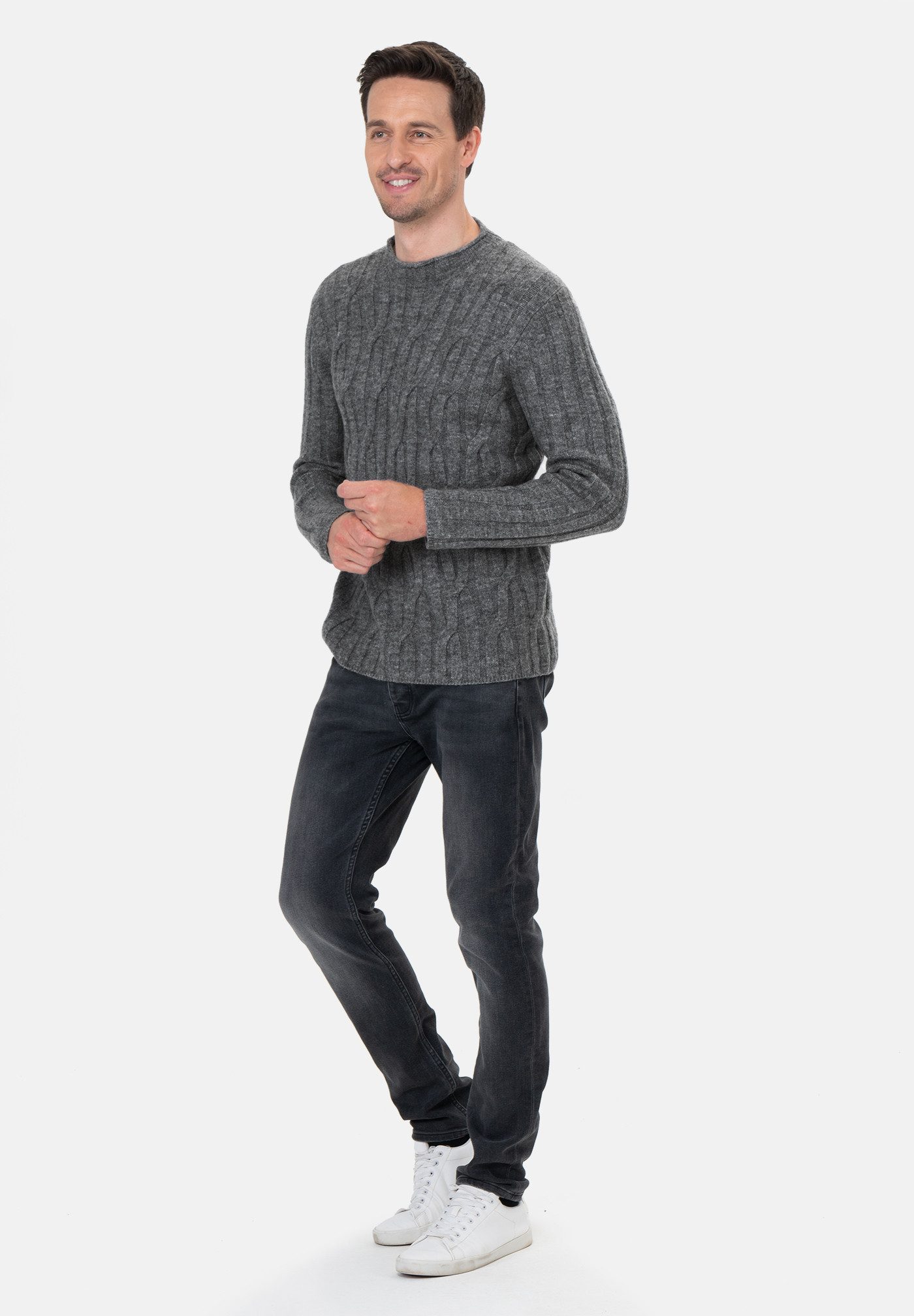 Key Largo Rundhalspullover MST KLFOUNDER round (1-tlg)