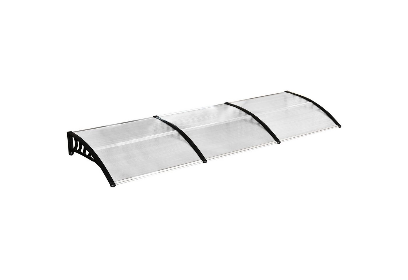 MC Star Vordach für Haustür Überdachung 90 x 295 cm, Pultbogenvordach mit UV-Schutz (Haustürdach Sonnenschutz aus Polycarbonat Regenschutz)