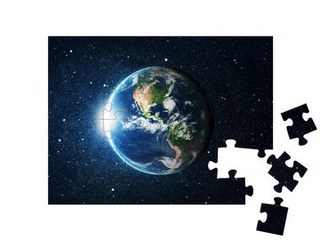 puzzleYOU Puzzle DieErdkugel im Sternenmeer, NASA-Bildmaterial, 48 Puzzleteile, puzzleYOU-Kollektionen Weltraum, Universum