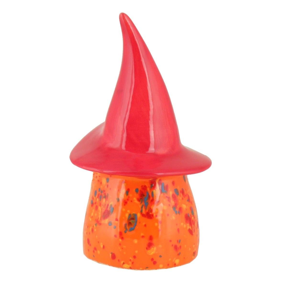 Tangoo Gartenfigur Tangoo Keramik-Wichtel orange gesprenkelt, (Stück)
