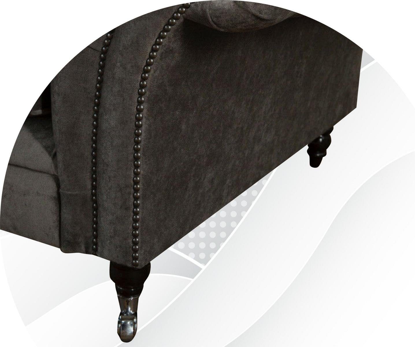 JVmoebel 3 Design Sitzer Couch Chesterfield Chesterfield-Sofa, Sofa Sofa 240 cm