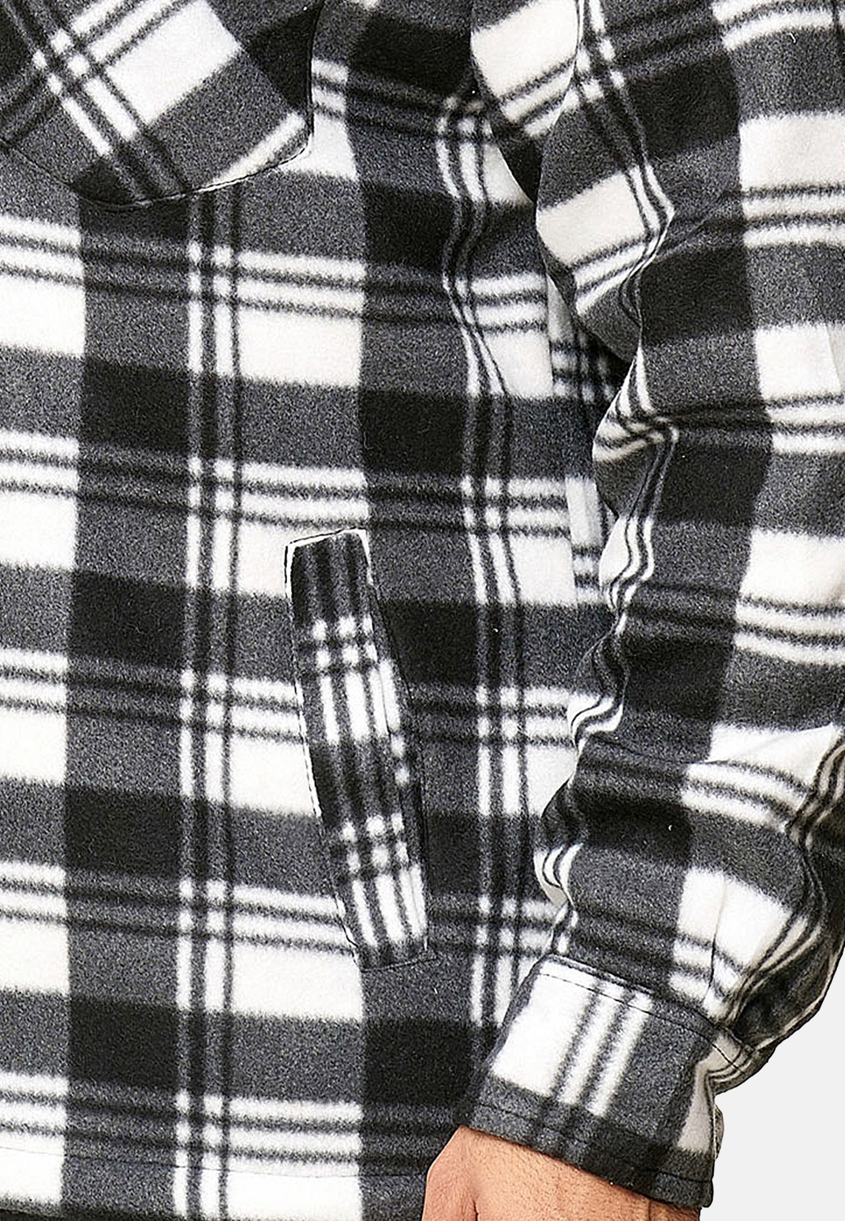 Egomaxx Langarmhemd Fleece Holzfäller Kariert Arbeiterjacke günstig online kaufen