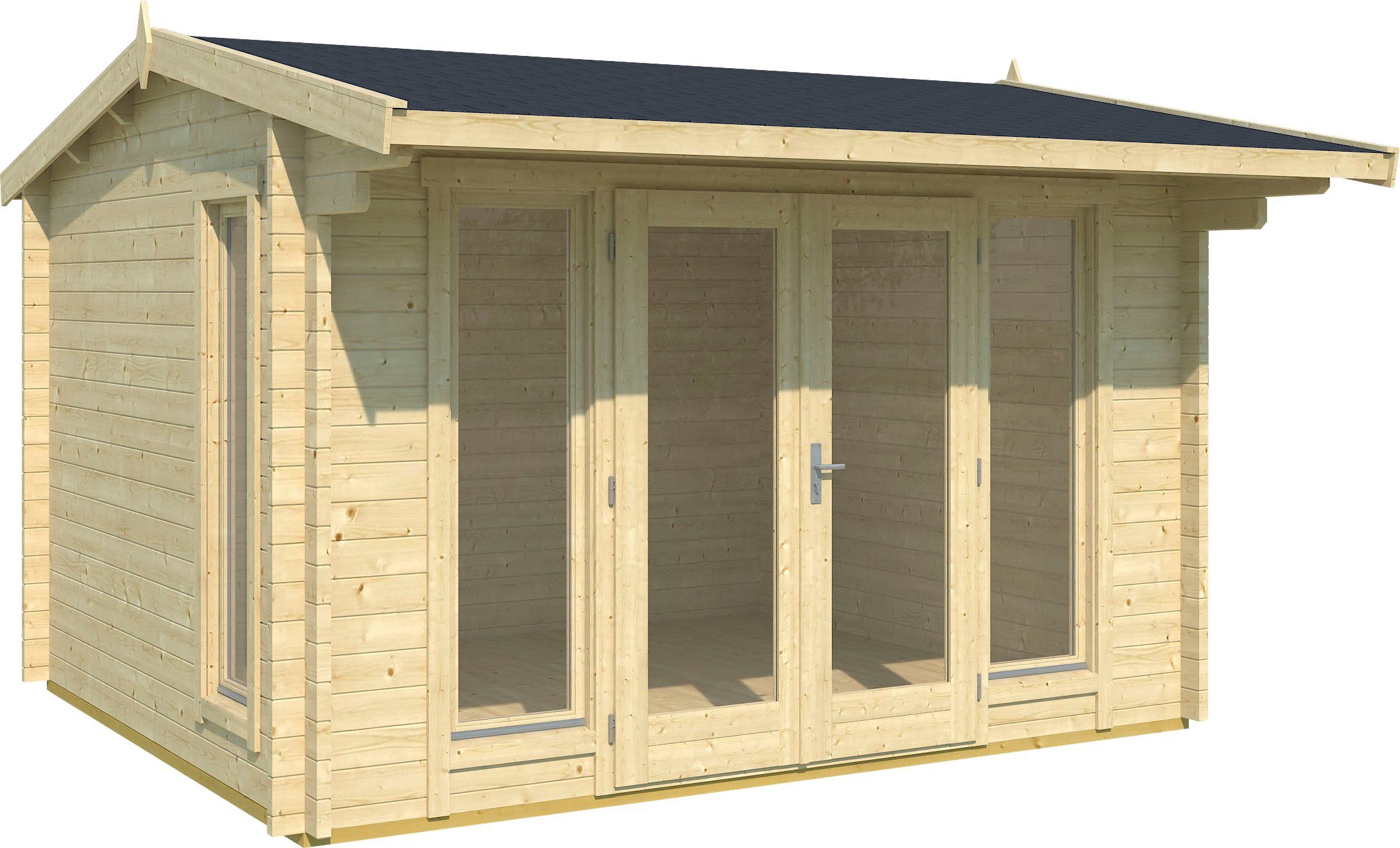 LASITA MAJA Gartenhaus JUBILEE, BxT: 370x320 cm, (Set, inkl. Fussbodenbretter zum verlegen)