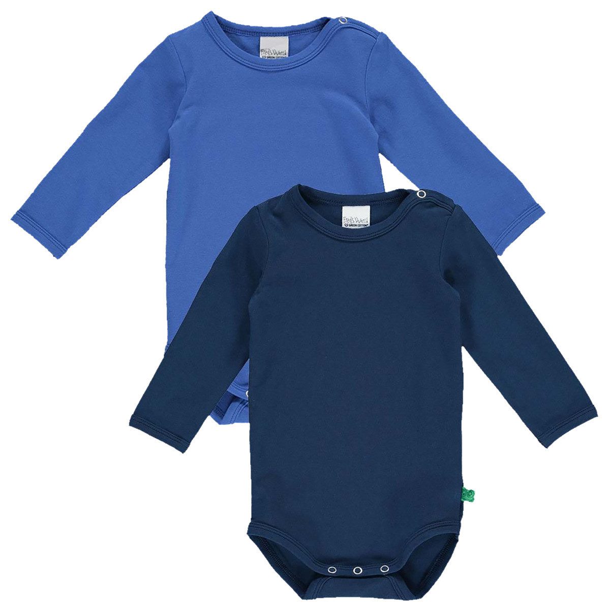 Fred's World by GREEN COTTON Langarmbody 1582072100 Jungen (2-tlg) Langarm Einteiler, Body, Longsleeve-Body, Bodysuit, Stretchbody