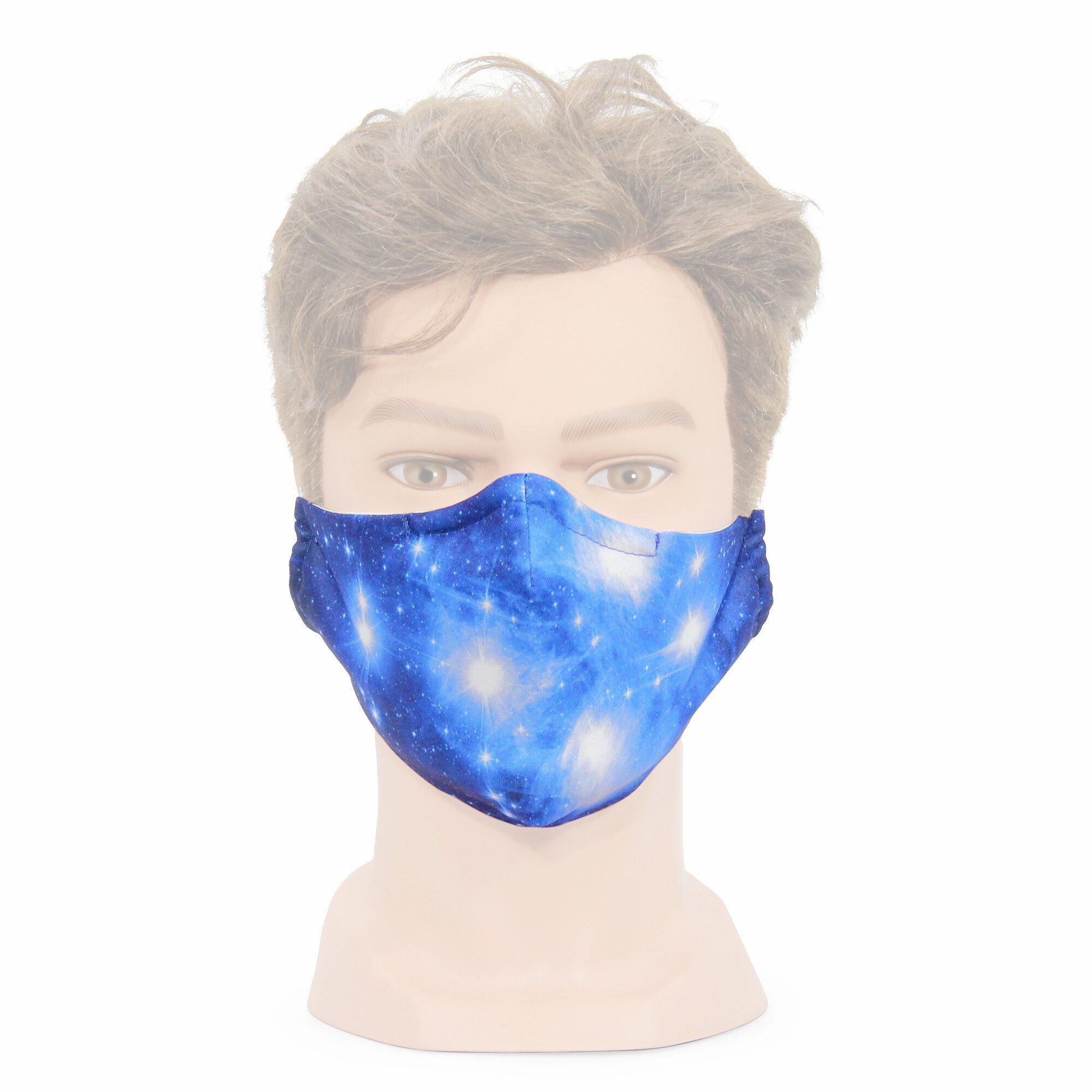 Masketo Mund-Nasen-Maske Masketo Mund- und Nasenmaske weiß mit Astromotiv "Plejaden" 5 Stück