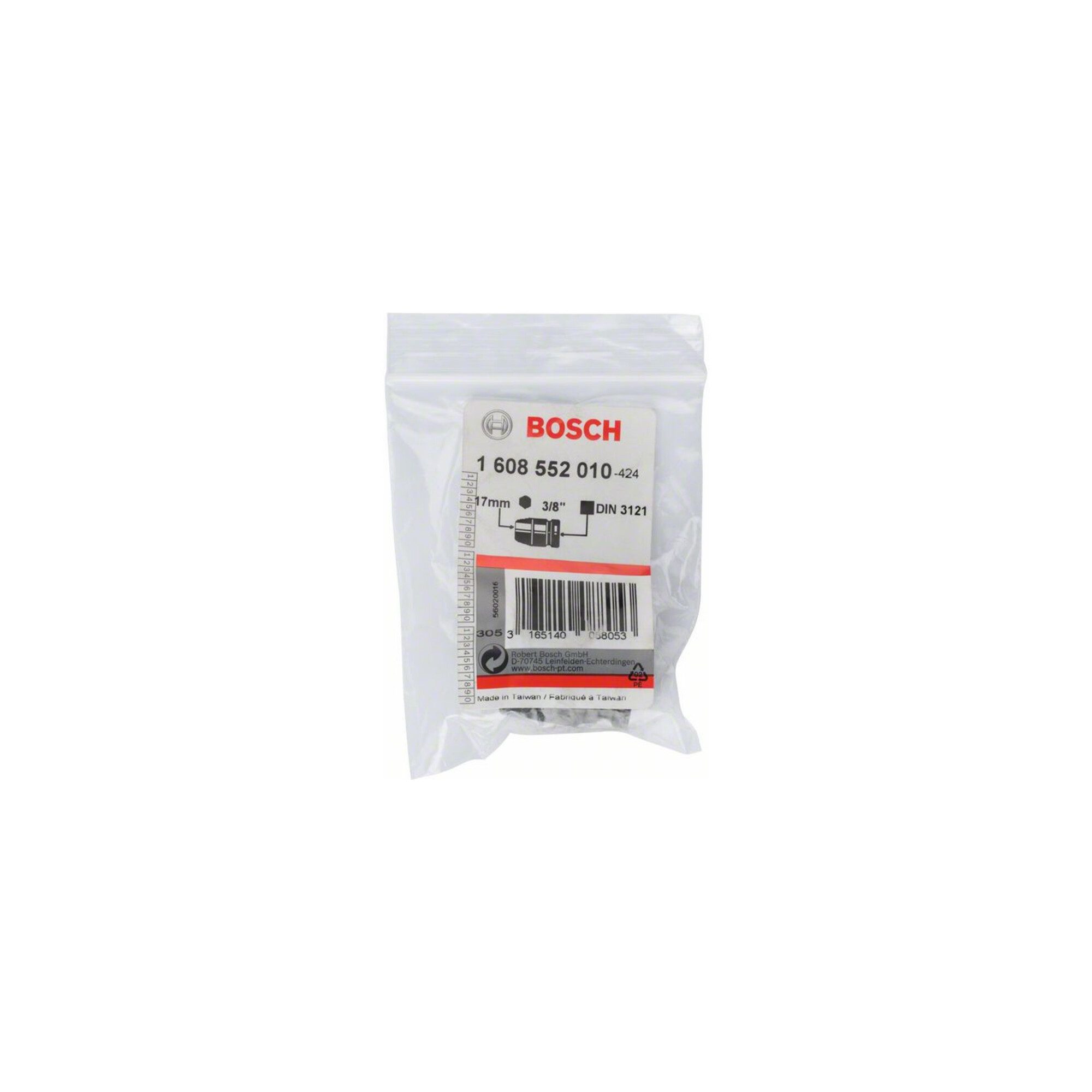 Bosch Professional Stecknuss Bosch Steckschlüsseleinsatz SW 17 mm L 34 mm 22 mm M10 25,4 mm
