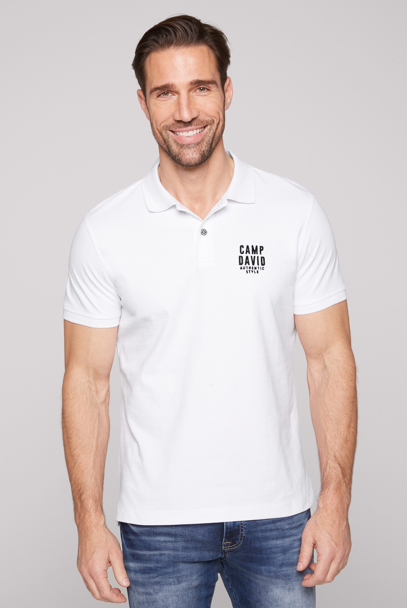 CAMP DAVID Poloshirt mit Elasthan-Anteil