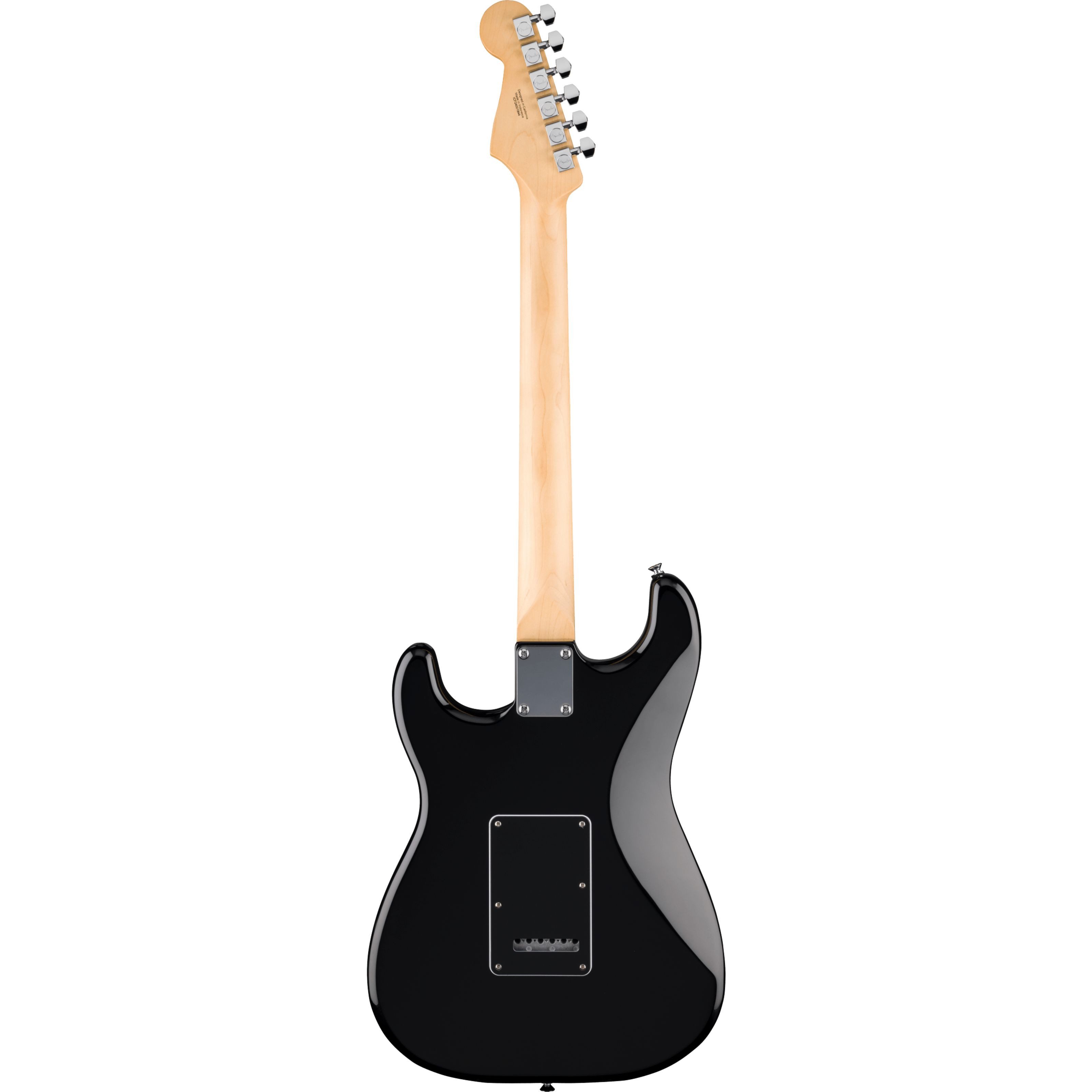 Fender E-Gitarre, E-Gitarren, ST-Modelle, Standard Strat HSS LRL Black - E-Gitarre