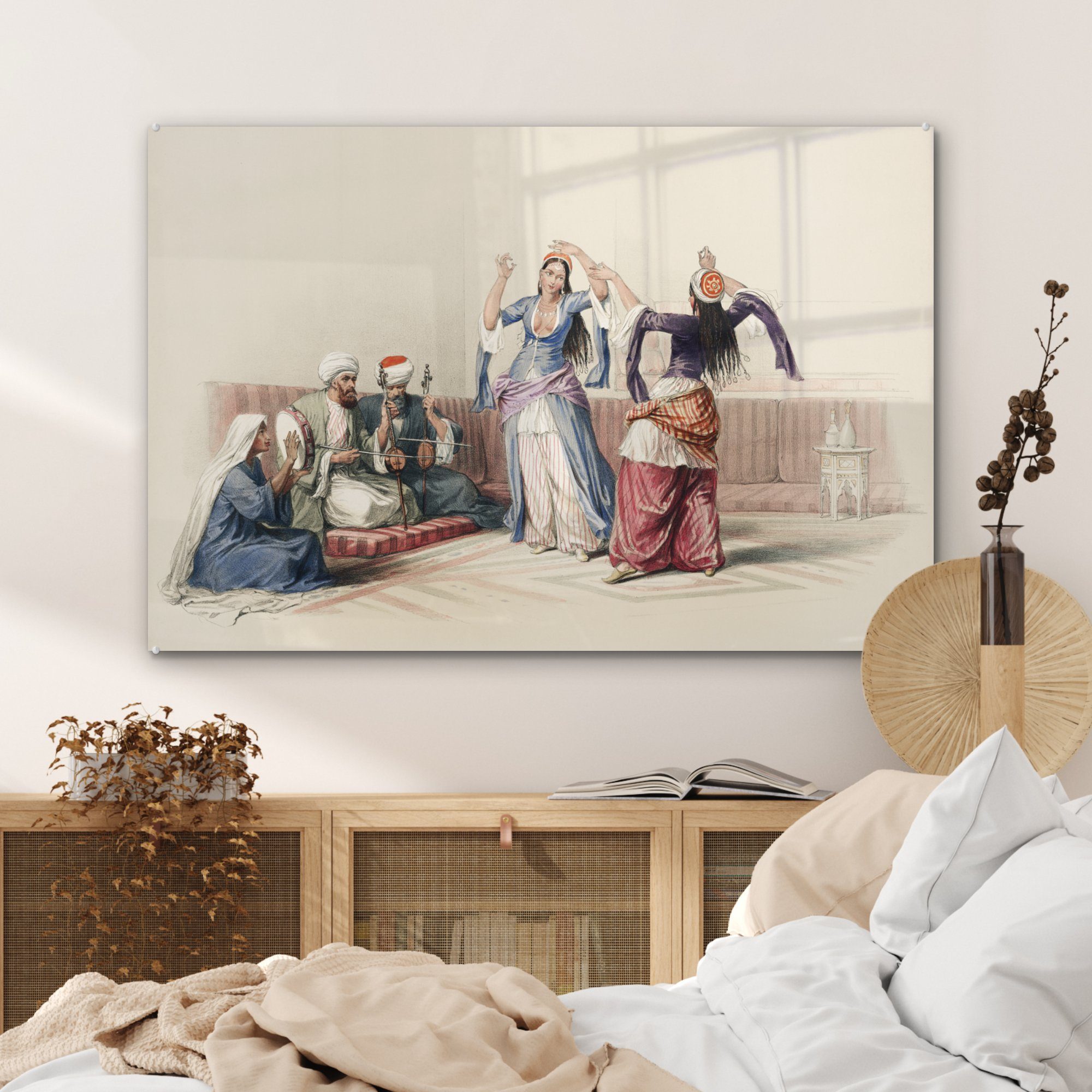 St), Acrylglasbild Roberts, (1 Acrylglasbilder Schlafzimmer Mädchen David Tanzende Kairo Wohnzimmer - & MuchoWow in
