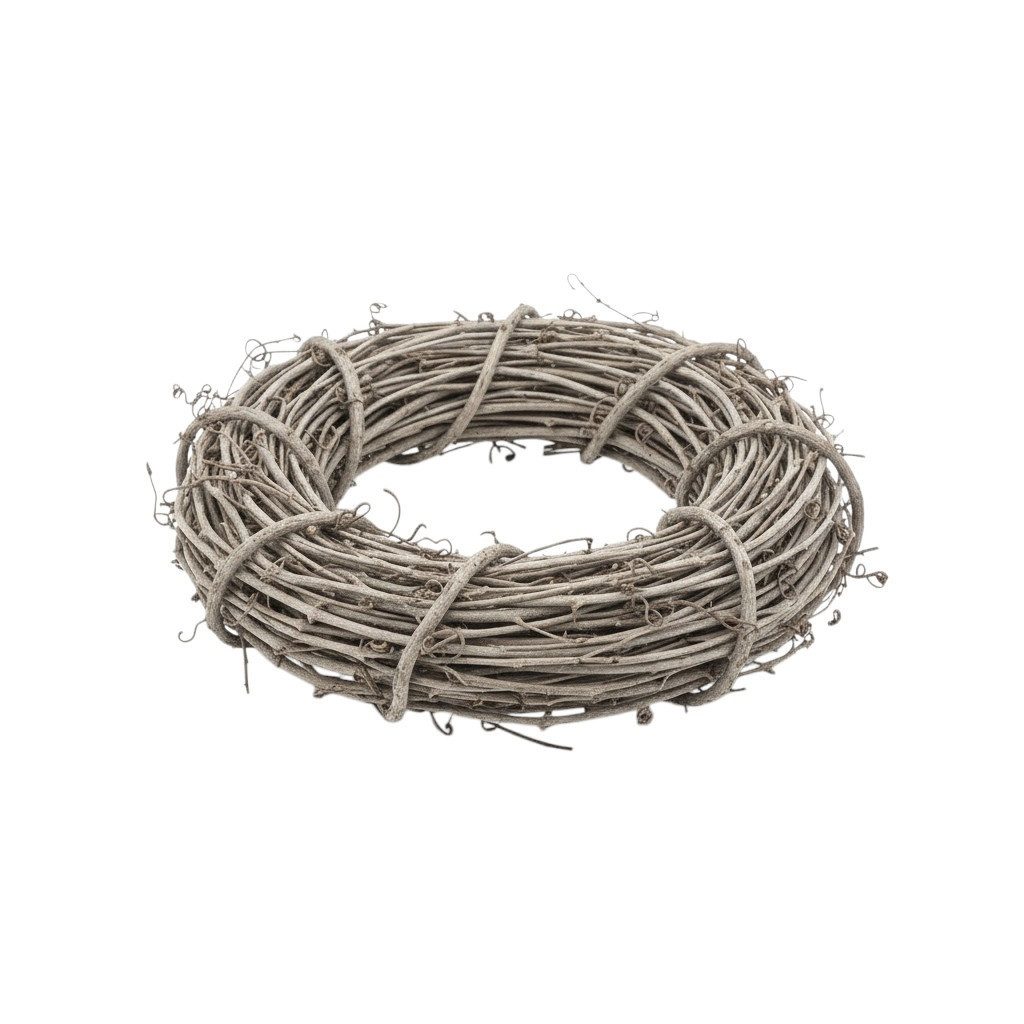 Macosa Home Dekokranz braun Naturmaterial 30 cm Weihnachtsdeko Weihnachtskranz, Kranz Weihnachten Winter Winterdeko
