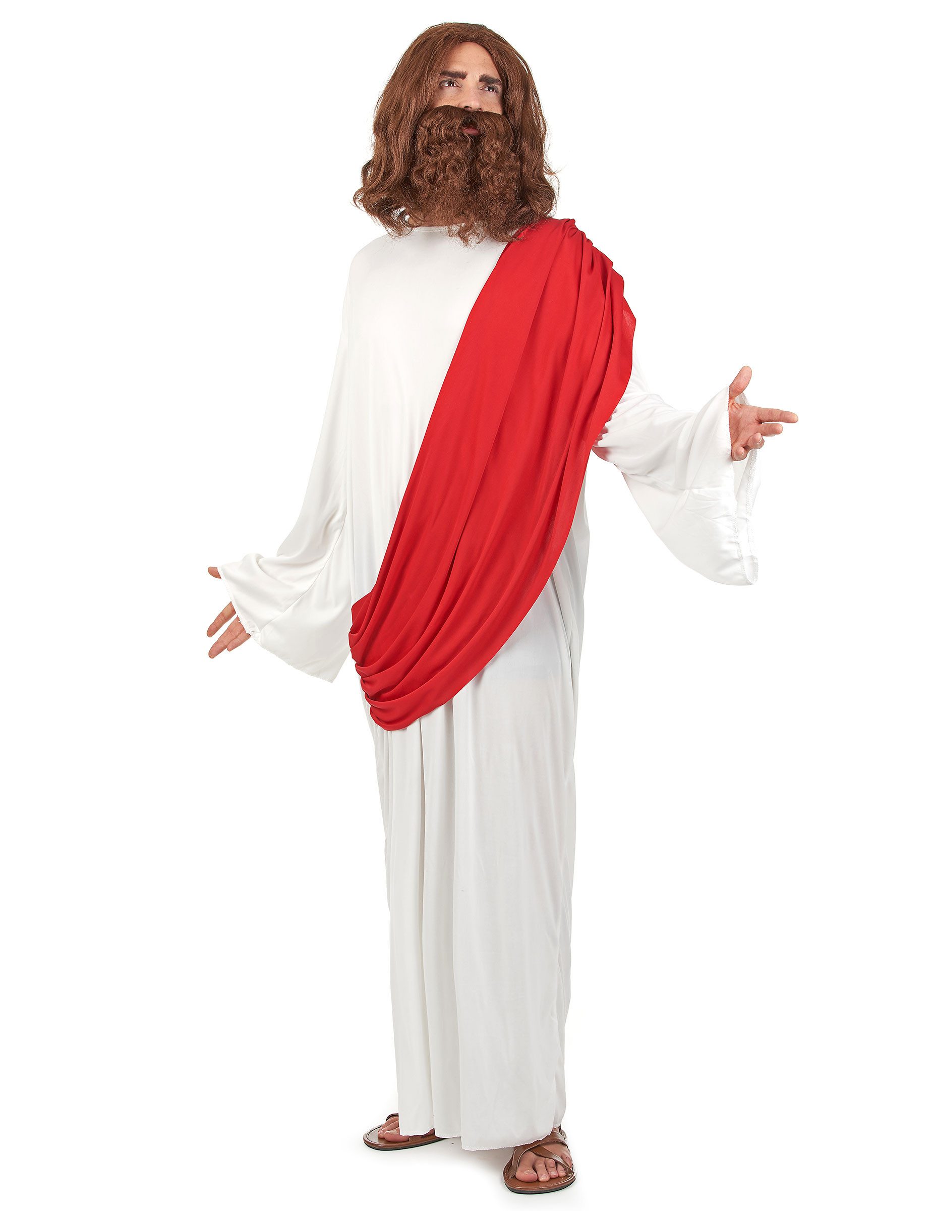 Kostüm Heiliger Prophet Herrenkostüm rot-weiss