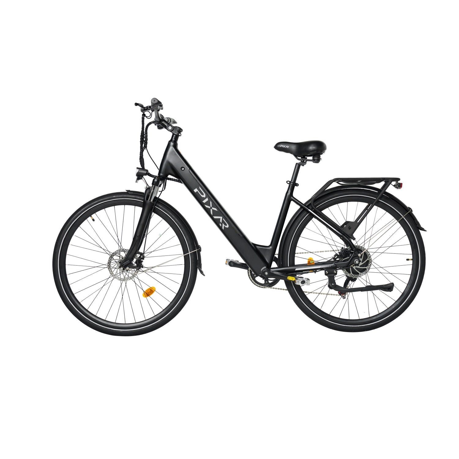 PIXAR E-Bike CITY1 250W 36V 10.4Ah Elektrofahrrad mit Scheibenbremsen, 7 Gang, 374,40 Wh