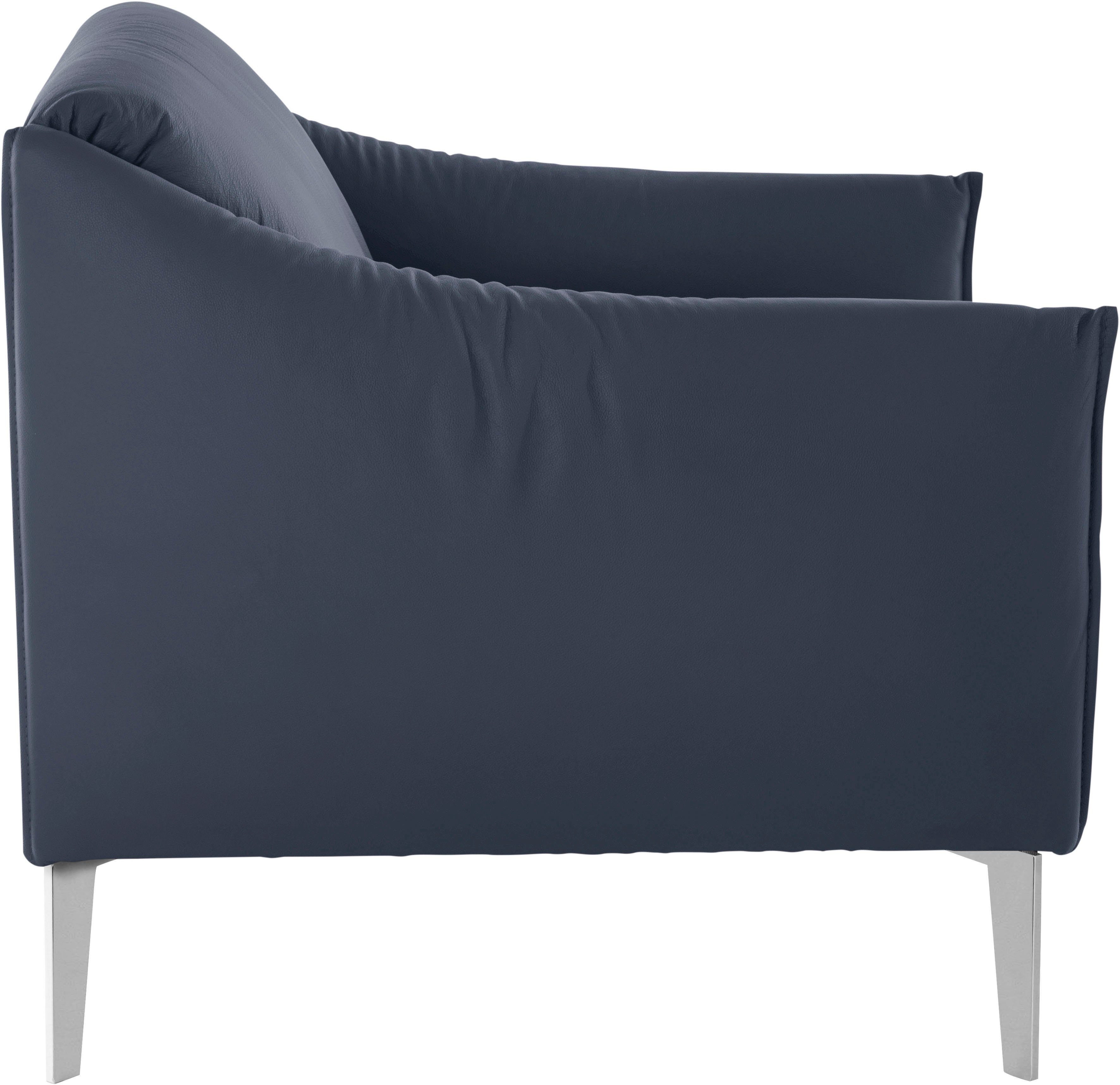 W.SCHILLIG Cocktailsessel sally Designsessel, Loungesessel, mit Metall-Winkelfüßen in Chrom glänzend