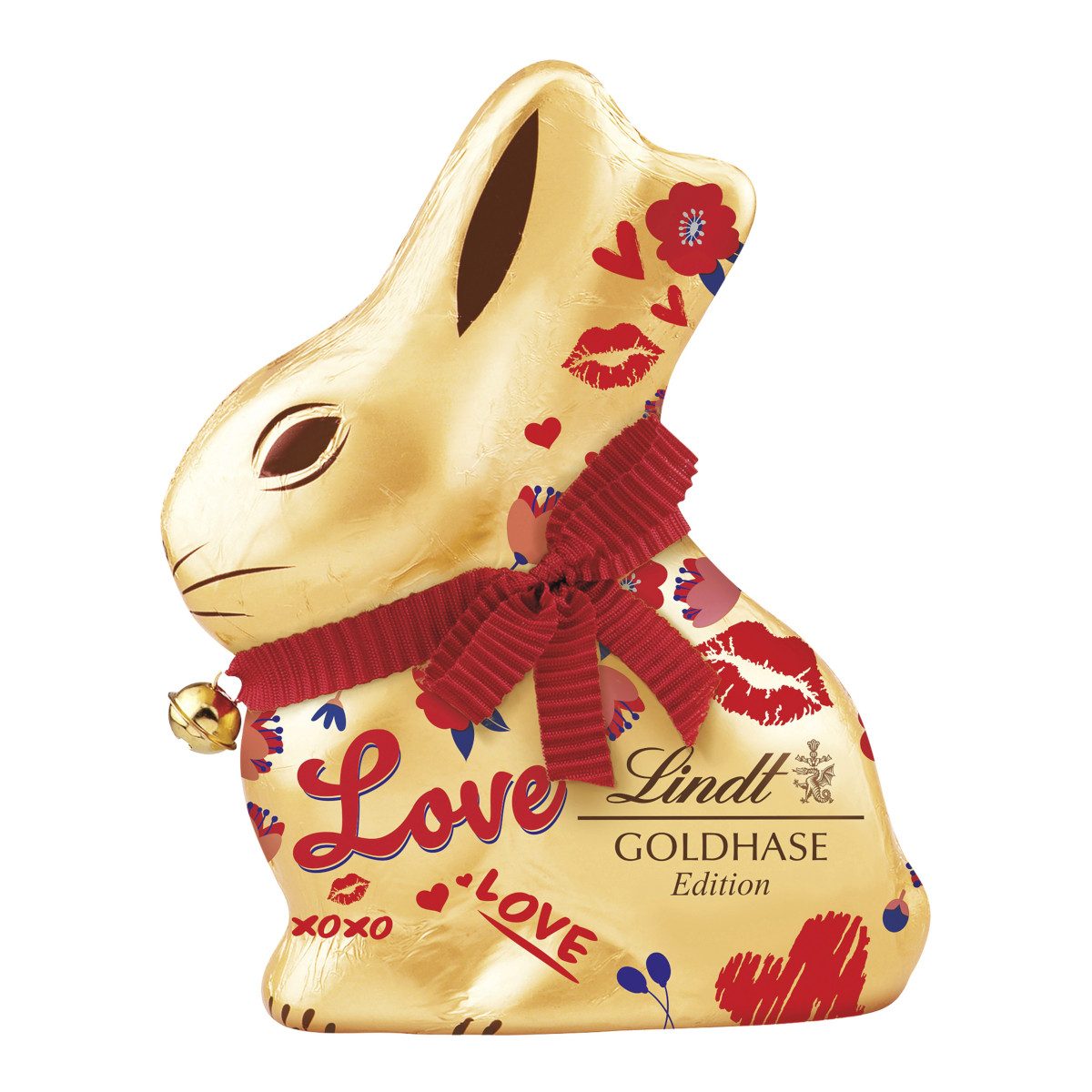 LINDT Schokolade, Lindt Goldhase Message Edition mit Süßer Botschaft der Klassiker 100g