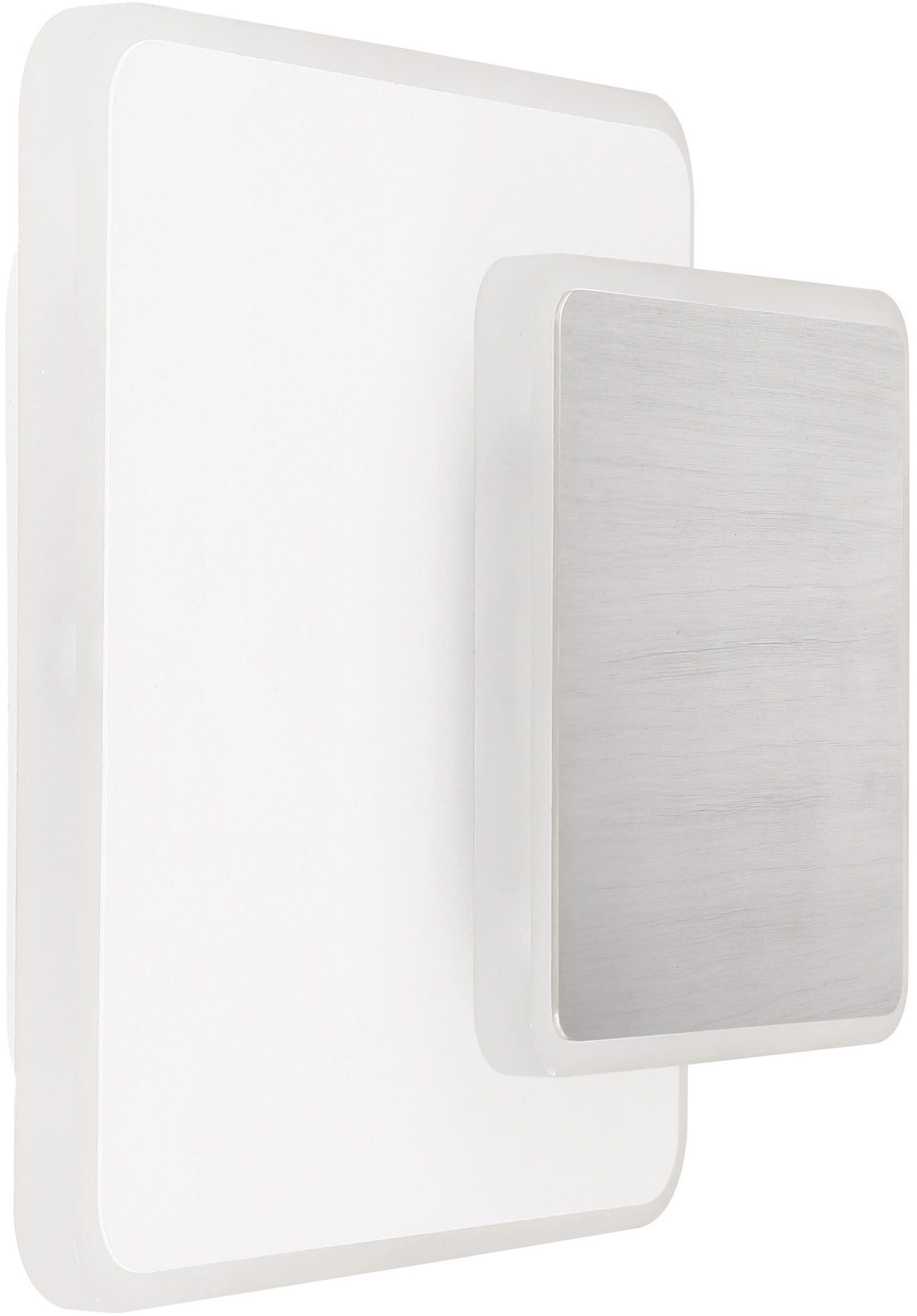 GLOBO LIGHTING LED Wandleuchte MANY, LED fest integriert, Warmweiß, Wandlampe, kleines Quadrat drehbar, Wohnbereich, Flur