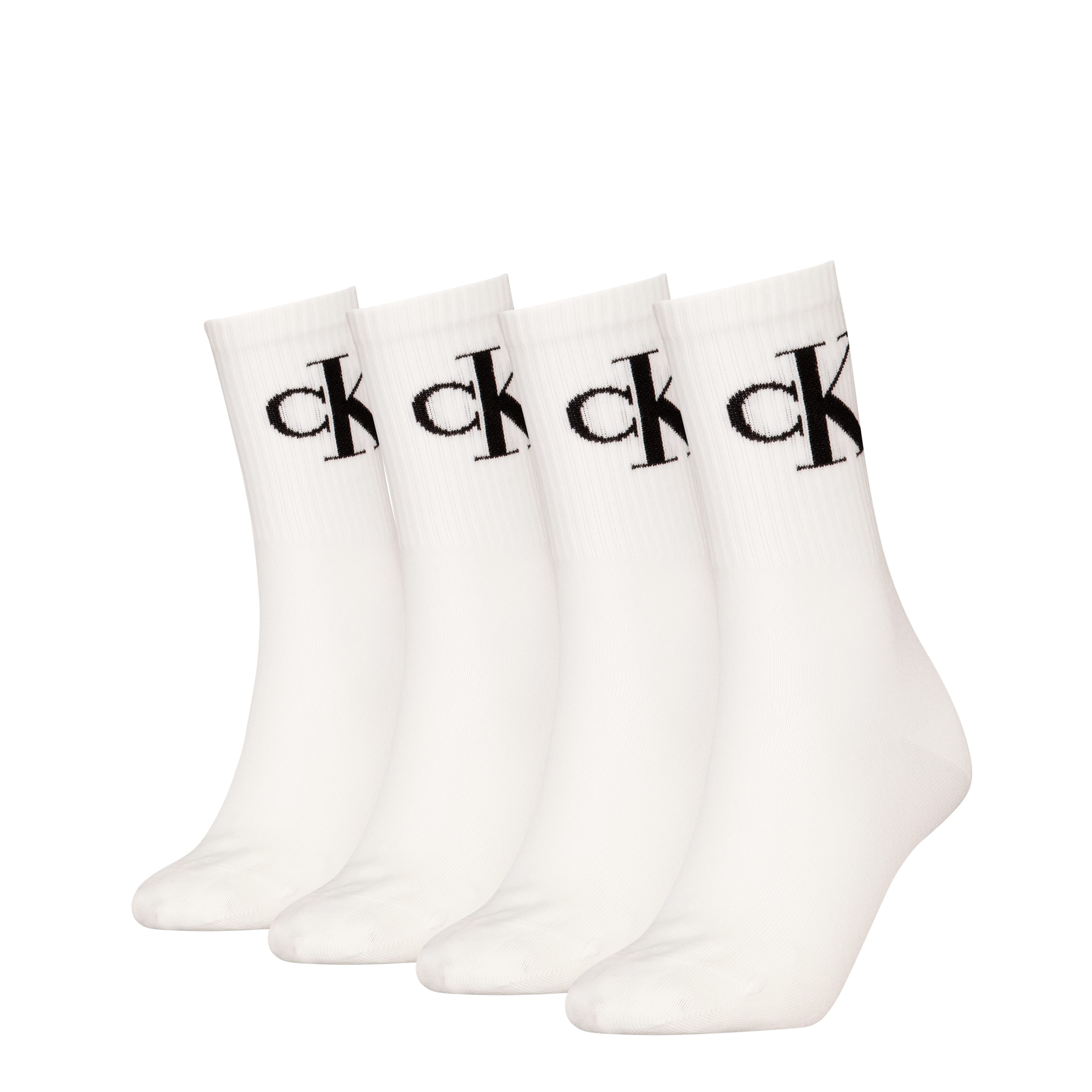 Calvin Klein Jeans Socken CKJ WOMEN SOCK 4P MONOGRAM ECOMM (4-Paar, 4 Paar) günstig online kaufen