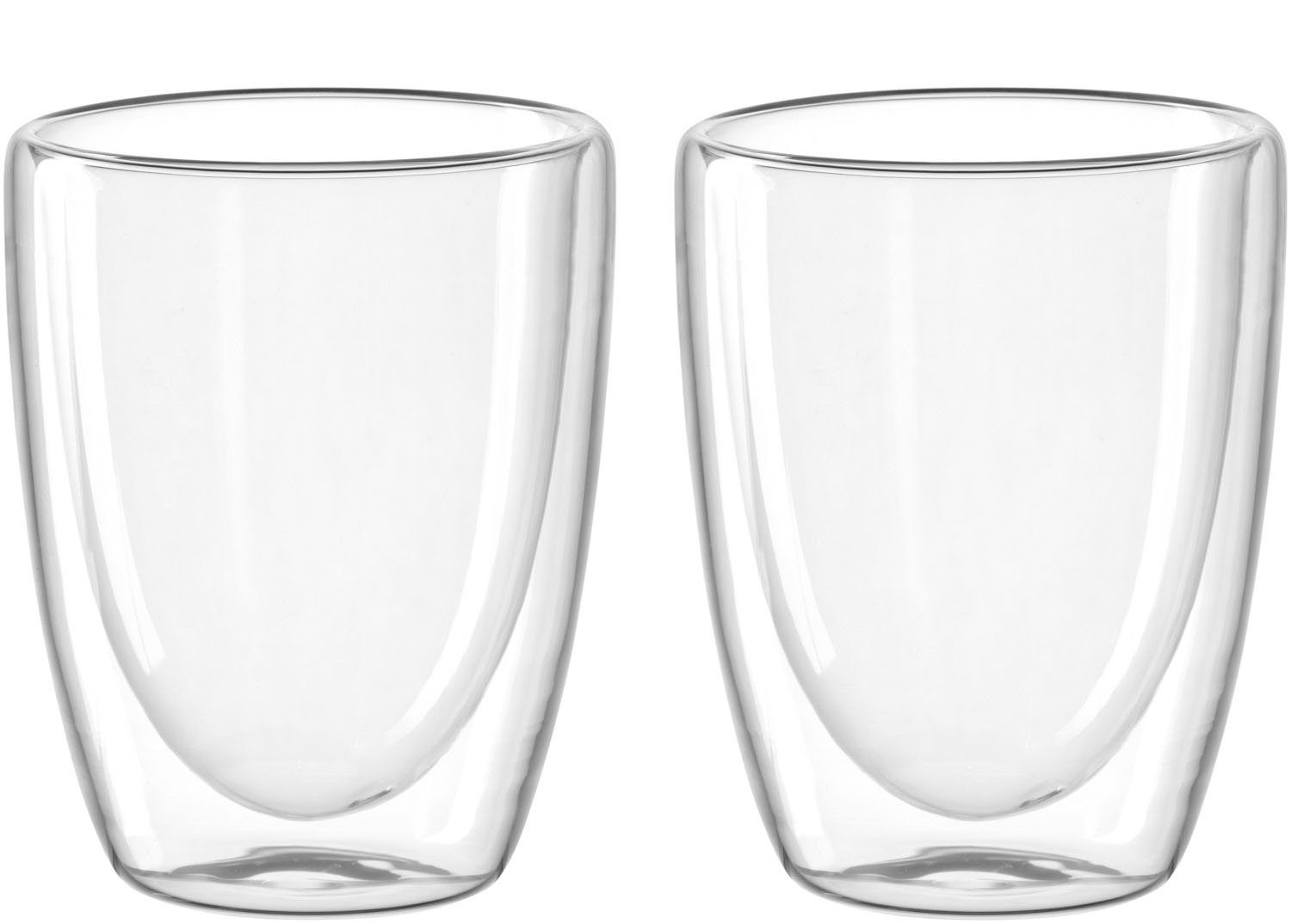 LEONARDO Gläser-Set DUO, Borosilikatglas, doppelwandig, 2-teilig