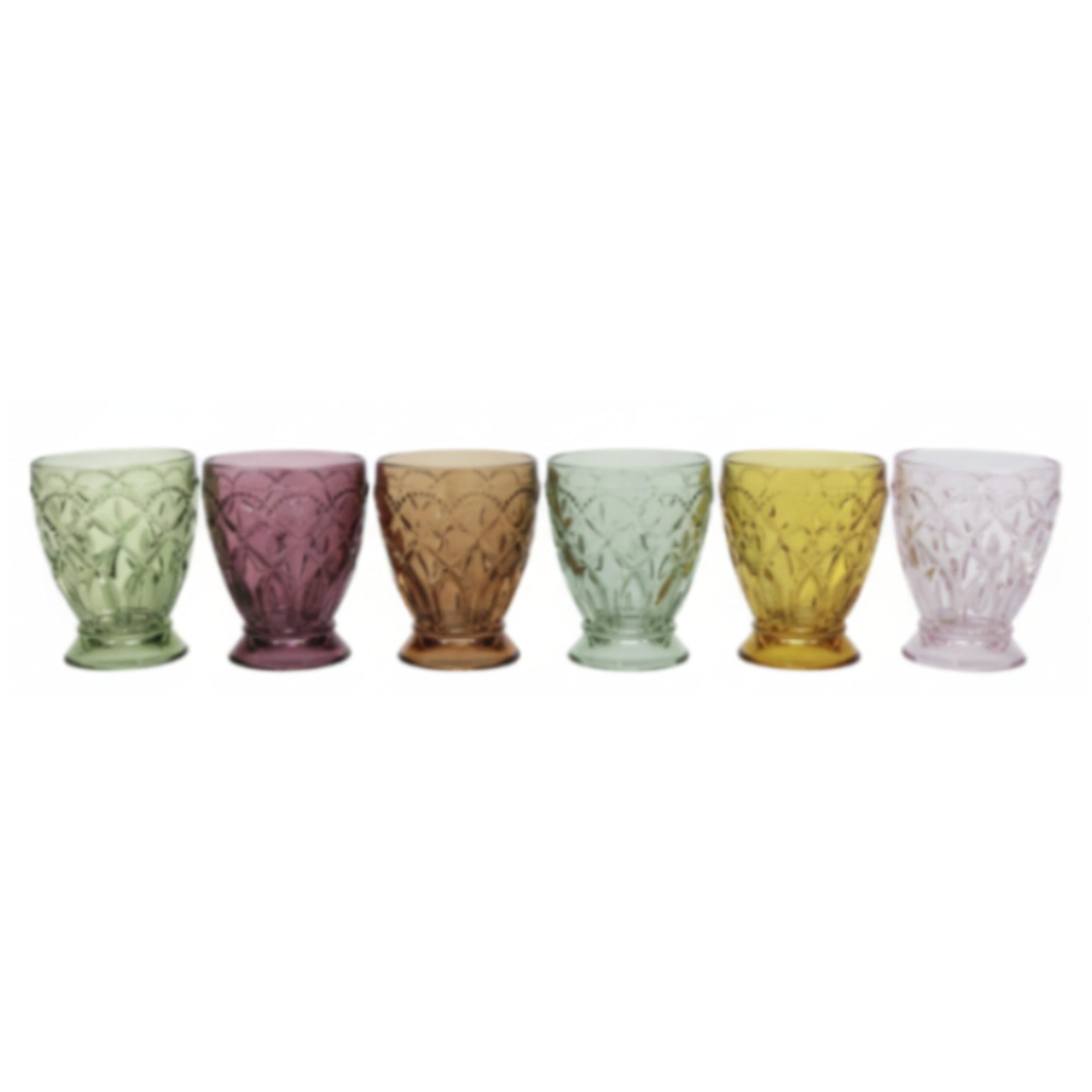 Chic Antique Gläser-Set Chic Antique Saint-Émilion Glas mit Muster – 6er Set