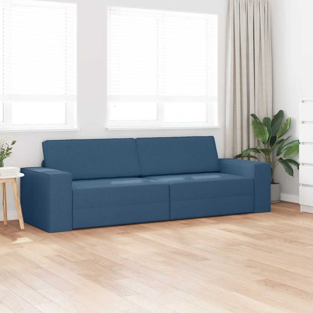 vidaXL Sofa Boden-Sofa-Bett Marineblau 245 x günstig online kaufen