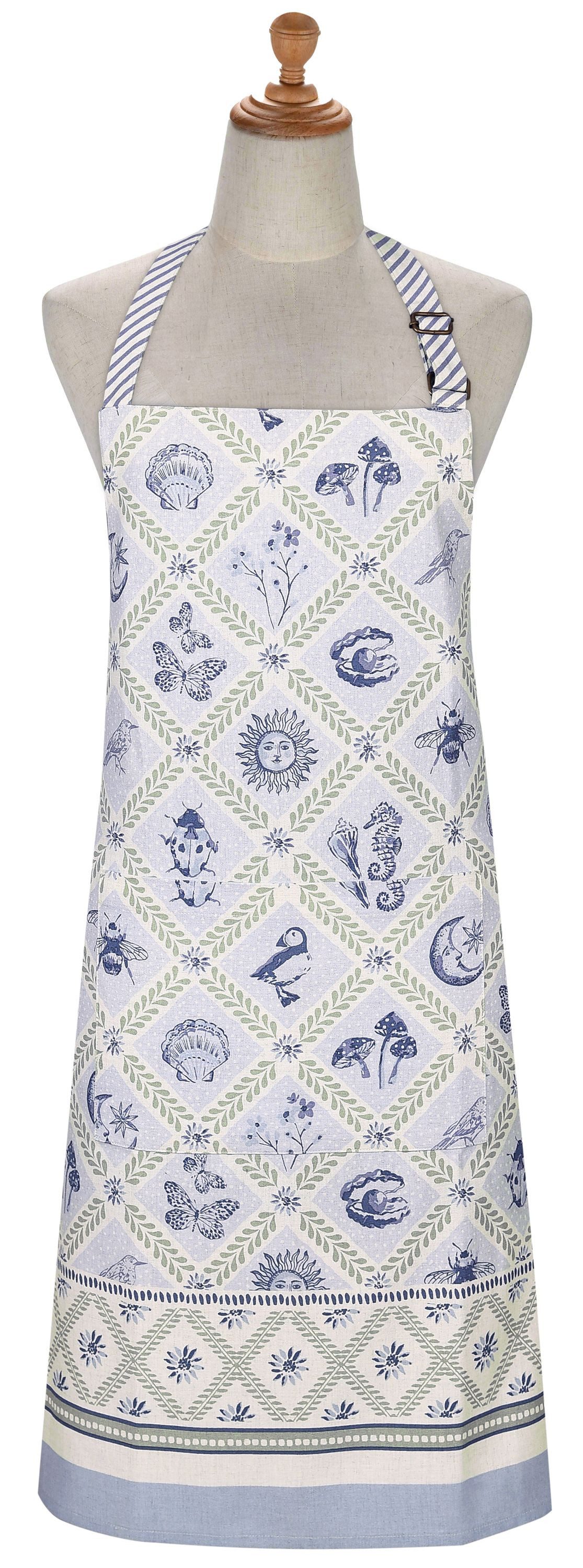 Ulster Weavers Kochschürze Coastal Treasures, (1-tlg., 1-teilig), Küchenschürze Nackenband aufgesetzte Tasche ca.70x85cm Baumwolle