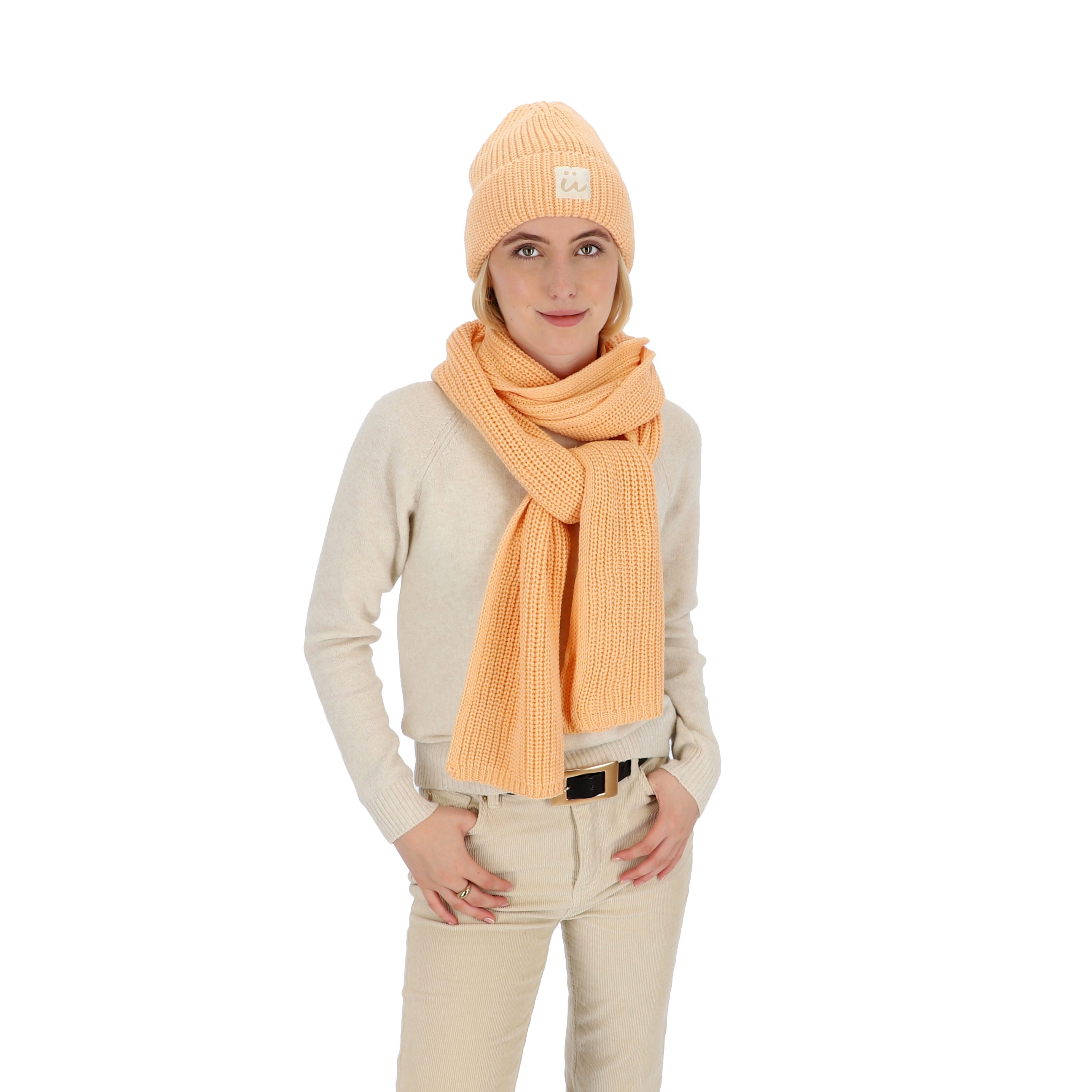 halsüberkopf Accessoires Modeschal Strickschal mit Rippe, günstig online kaufen