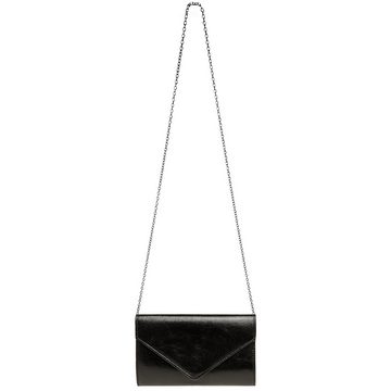 Caspar Clutch TA424 stylisch elegante Damen Metallic Abendtasche mit langer Kette