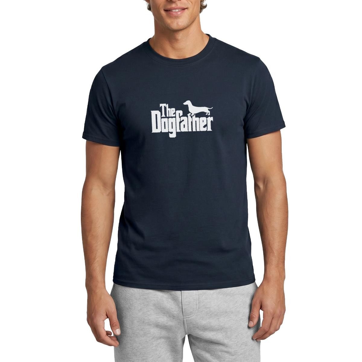 T-Shirt The Dogfather, Dackel Männer T-Shirt
