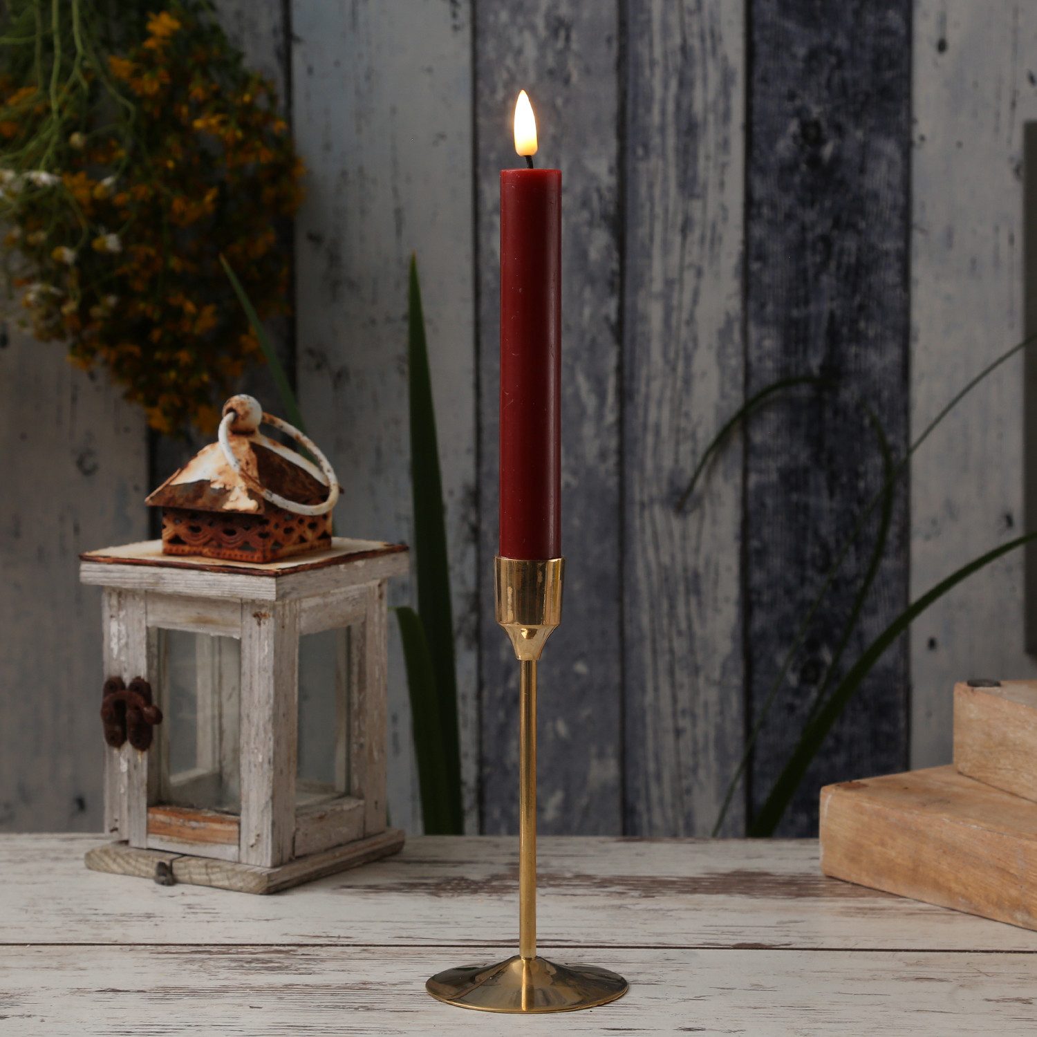 MARELIDA Kerzenhalter Stabkerzenhalter Kerzenständer Tafelkerzenhalter Kerzenhalter 15,5cm (1 St)