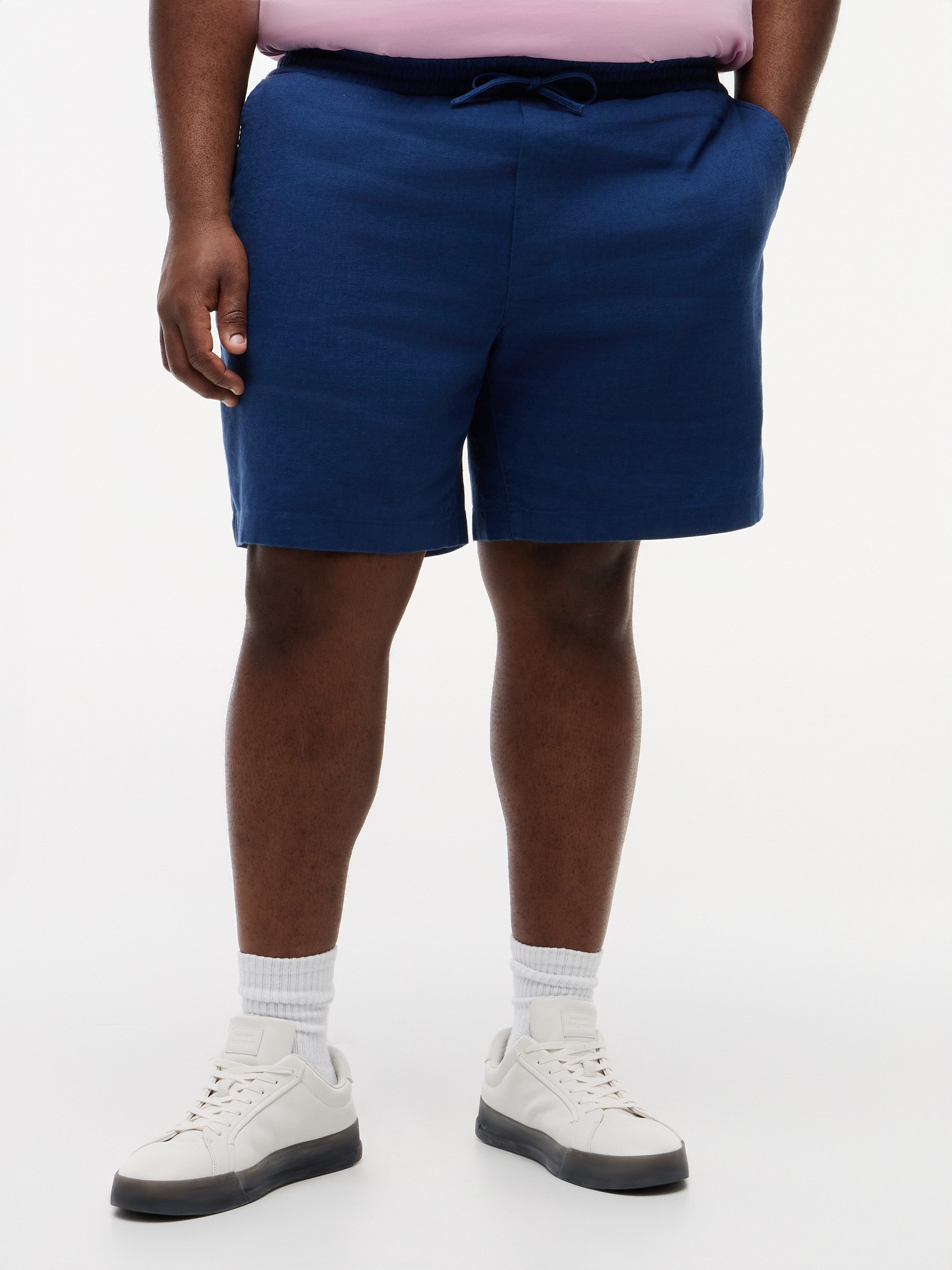 Tommy Hilfiger Big & Tall Chinoshorts BT-DOVER Große Größen, aus Leinenmix, regular fit, elastischer Bund
