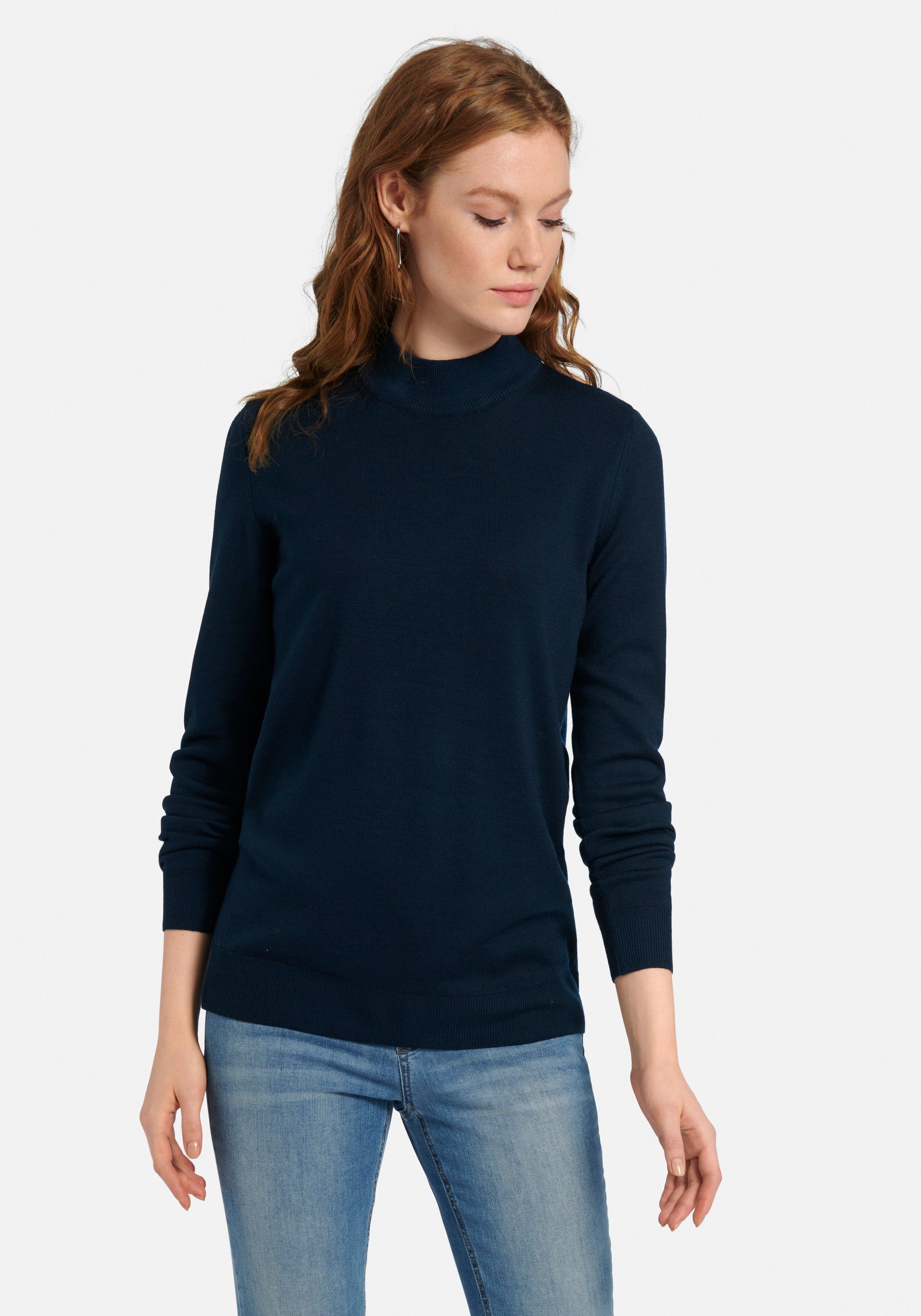 Peter Hahn Strickpullover new wool MARINE | Strickpullover