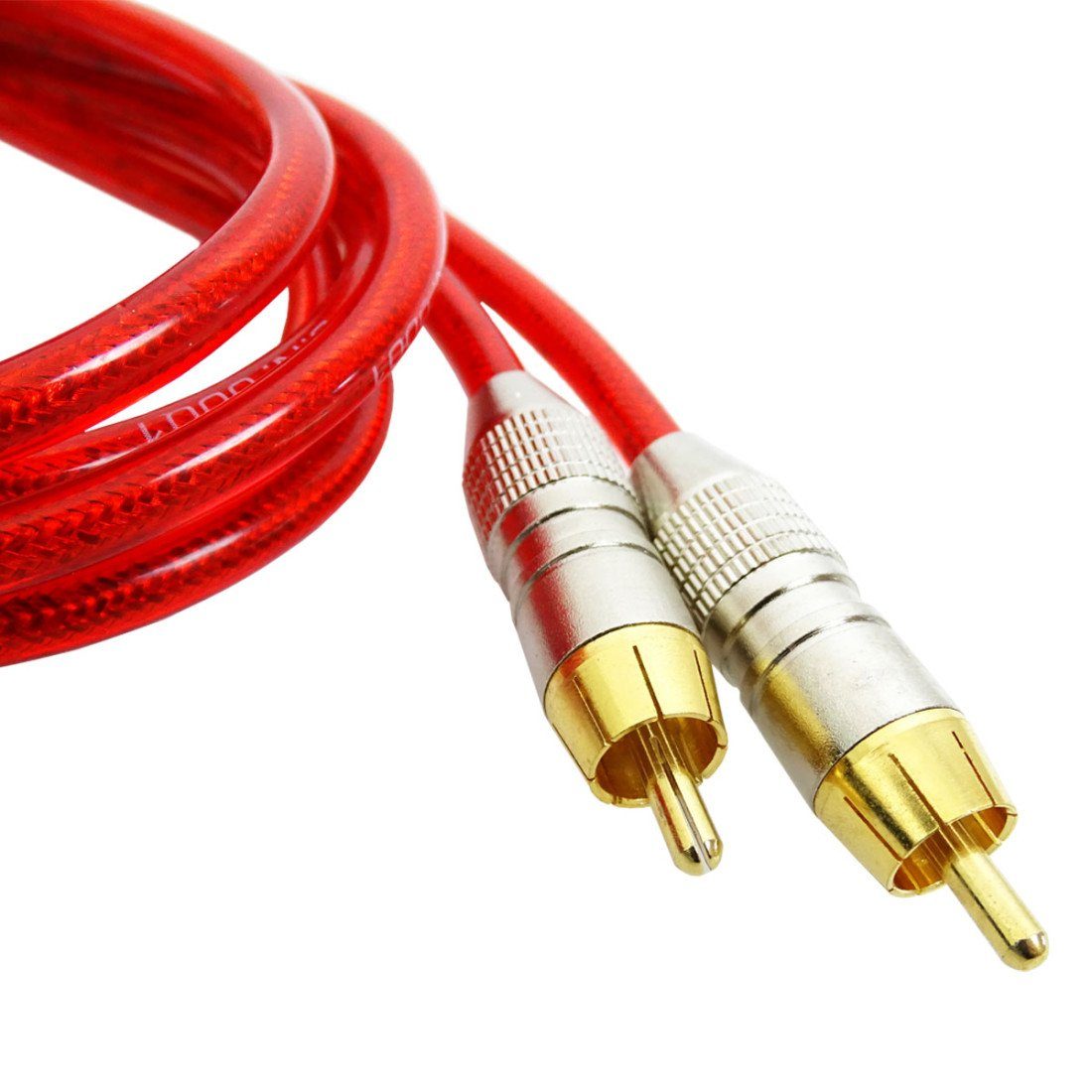 RØDE Rode Cinch-Kabel RCA Kabel 2x Stecker Rot 3m Audio-Kabel, (300 cm), RCA / Cinch-Kabel